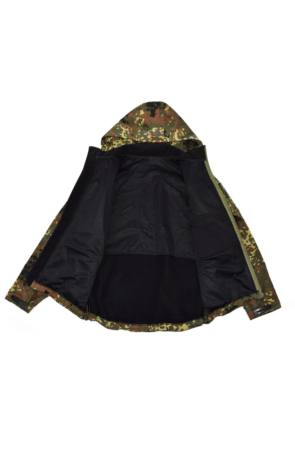 Куртка Mil-Tec Soft Shell с капюшоном flecktarn 