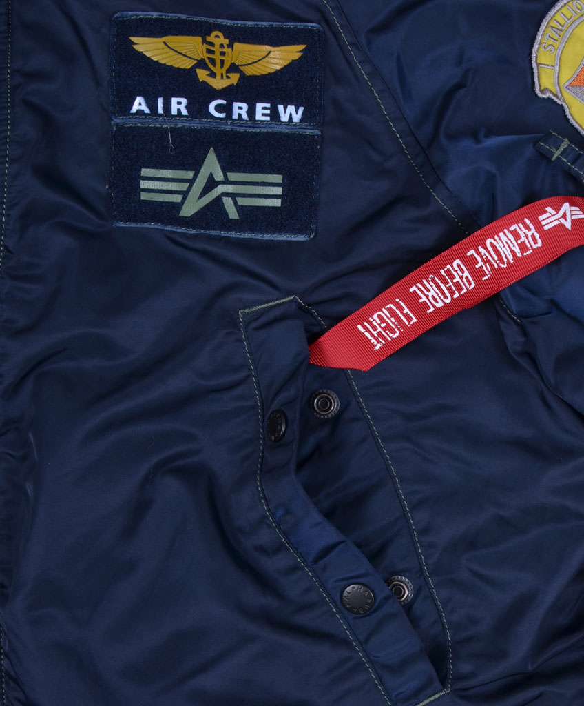 Аляска ALPHA INDUSTRIES PILOT N-3B sage/replica blue 