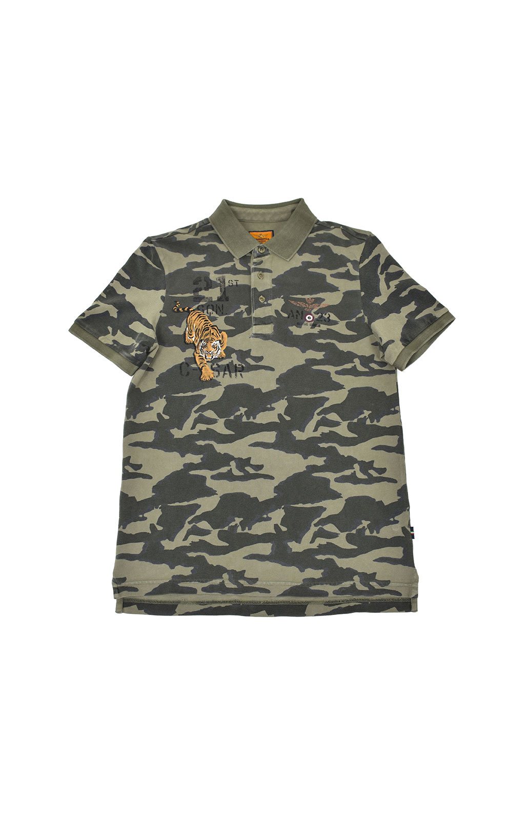 Футболка-поло AERONAUTICA MILITARE SS 20/IN camouflage AM23 (PO 1452) 