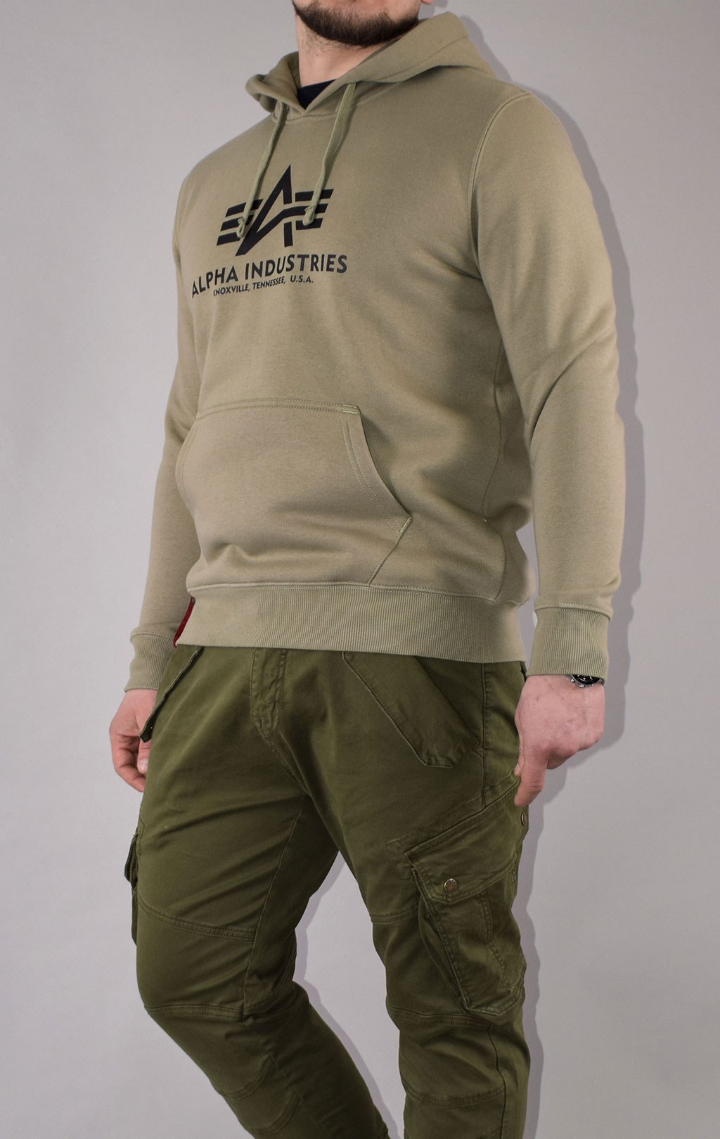 Толстовка ALPHA INDUSTRIES BASIC HOODY olive 