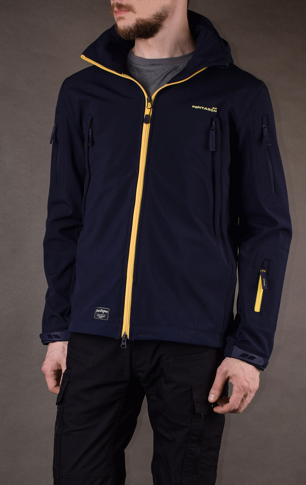 Куртка тактическая softshell Pentagon мембрана ARTAXES ESCAPE Soft Shell navy blue 08035 