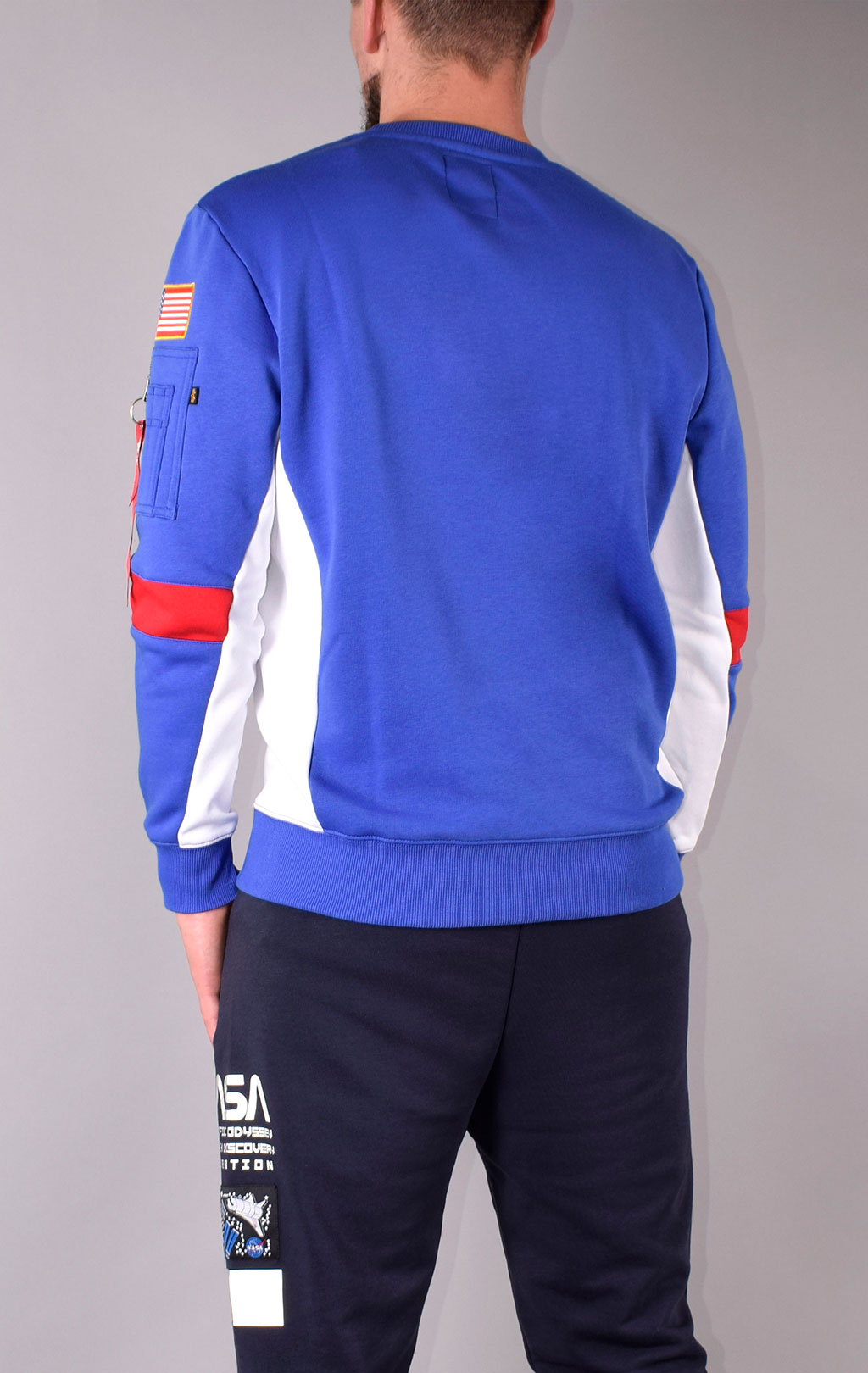 Свитшот ALPHA INDUSTRIES NASA SPACE CAMP SWEATER nautical blue 