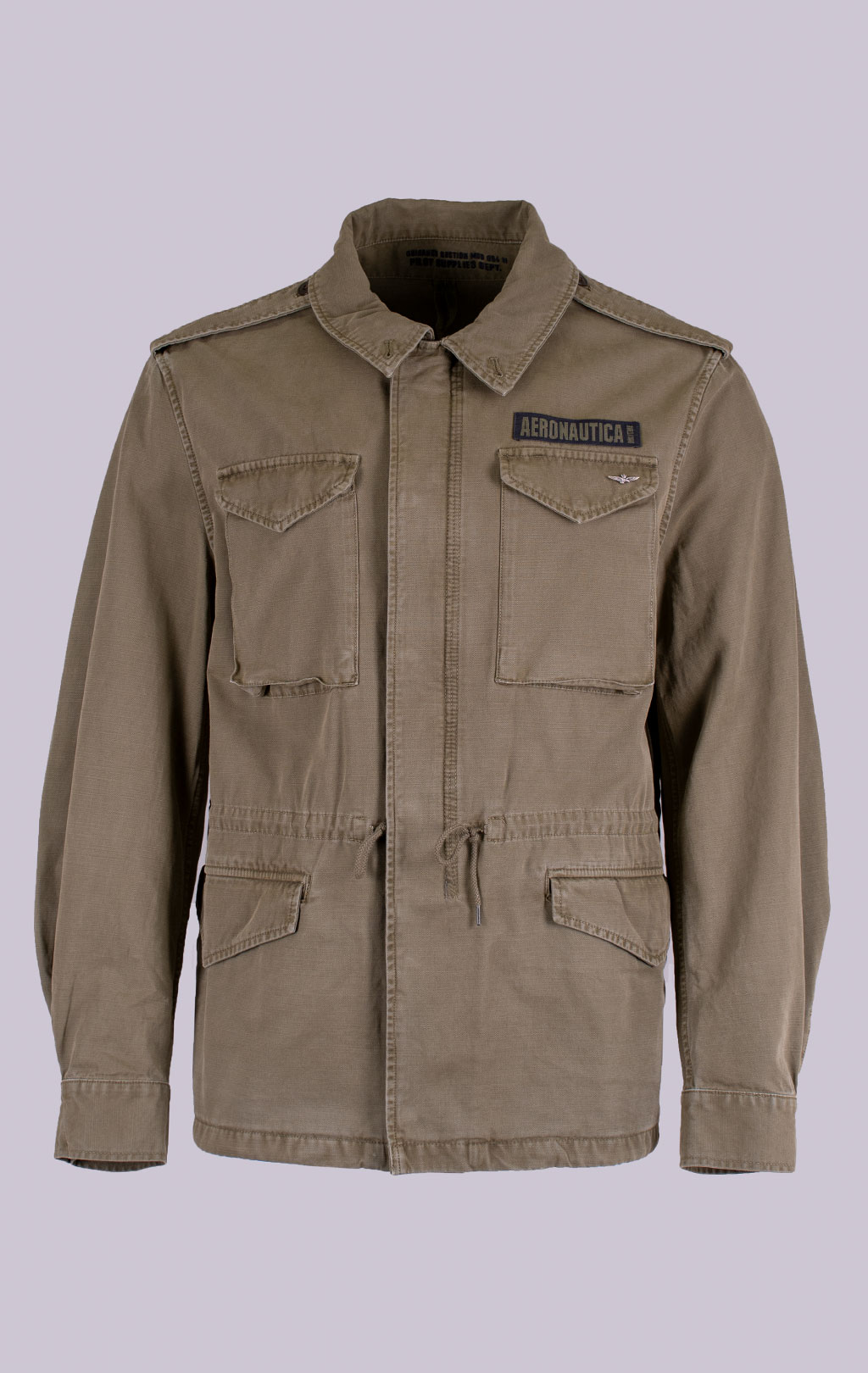 Ветровка M-65 AERONAUTICA MILITARE SS 26/IN lichen green (AB 3044) 