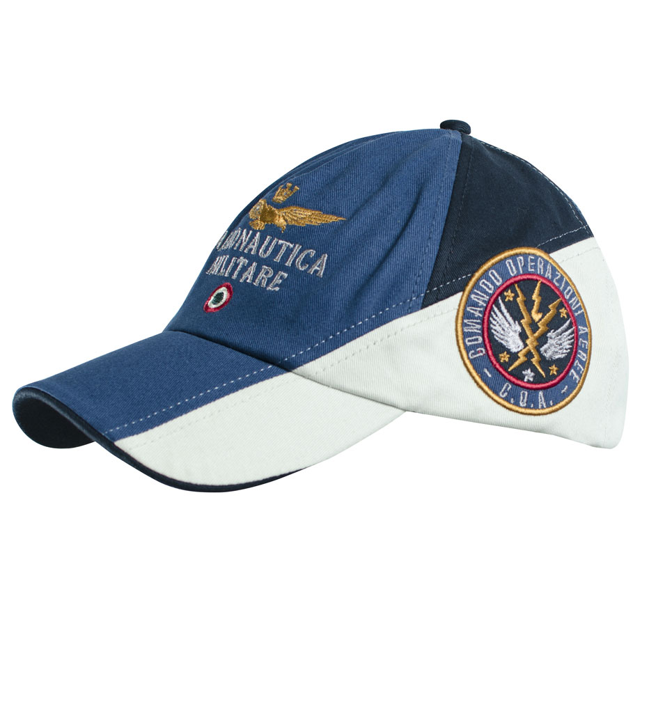 Бейсболка AERONAUTICA MILITARE blue nero beige (HA 945)