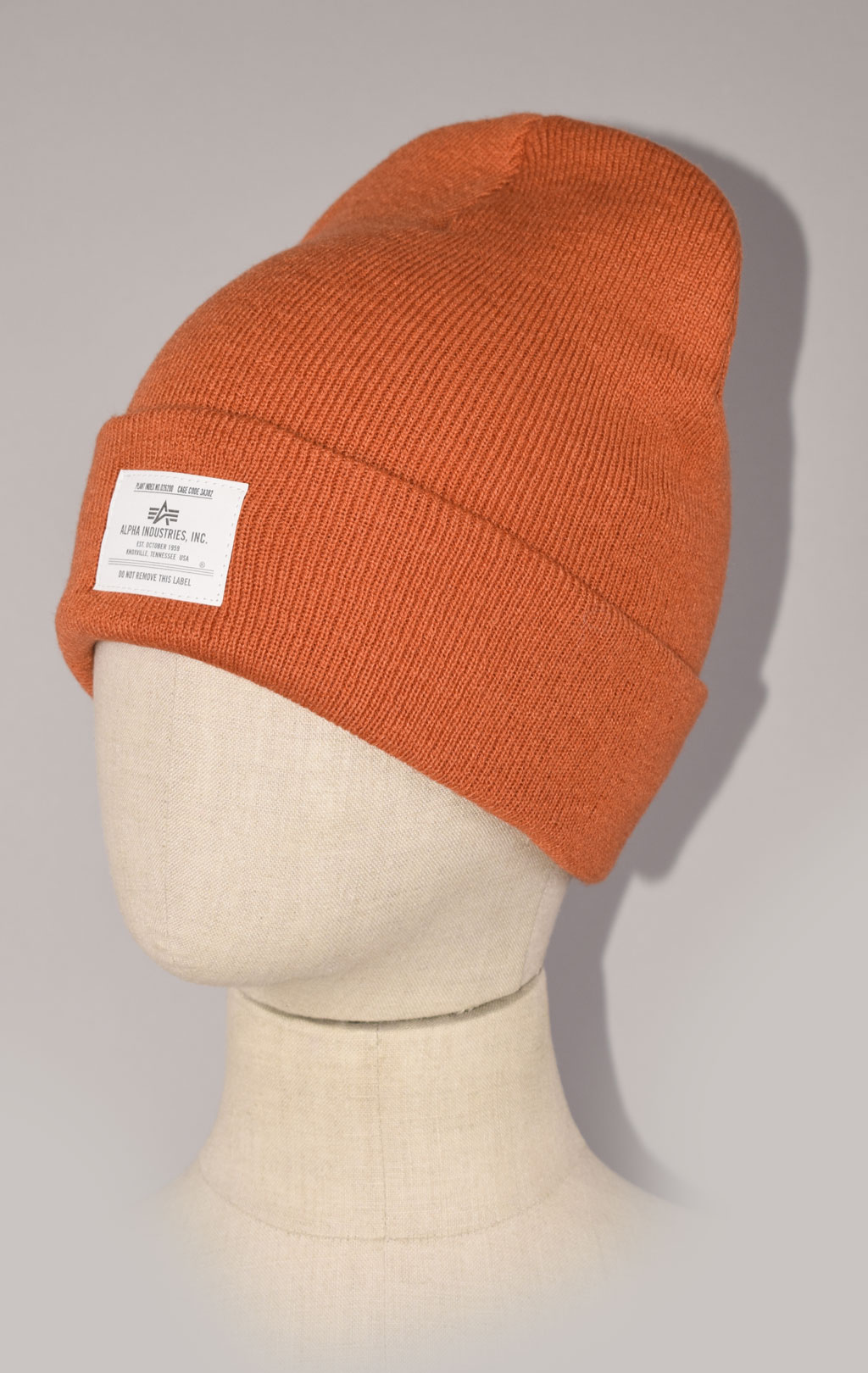 Шапка ALPHA INDUSTRIES ESSENTIAL BEANIE FW 22/23 emergency orange 