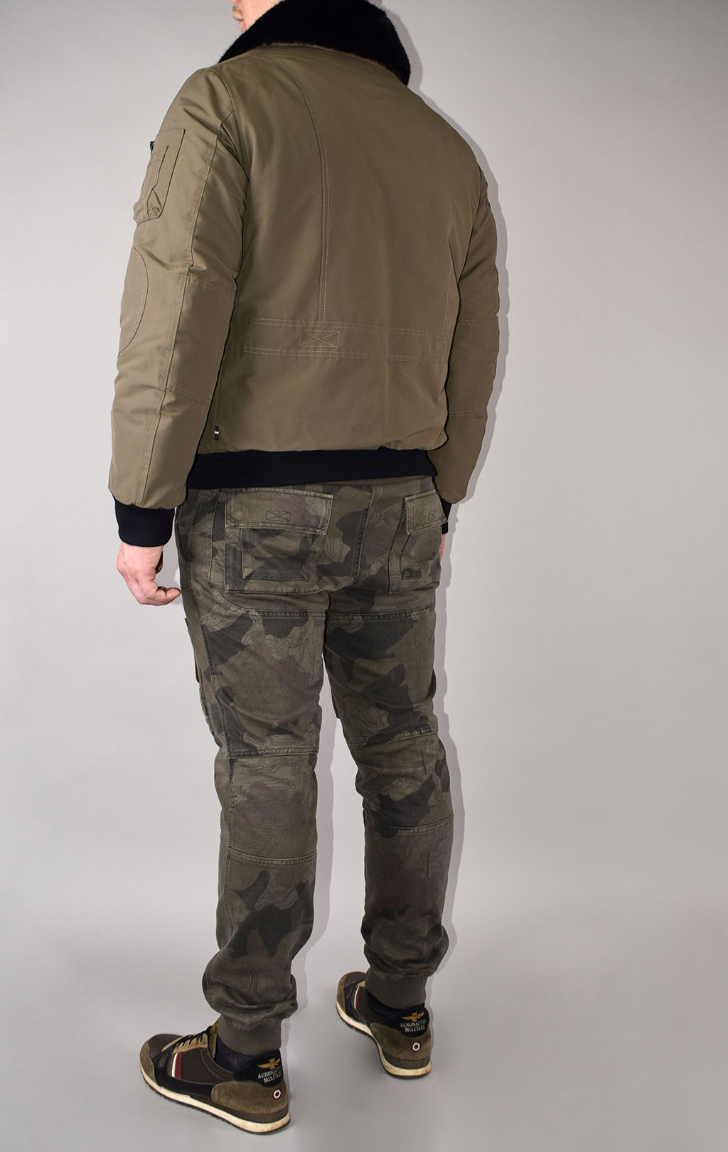 Куртка-пилот AERONAUTICA MILITARE FW 20/21/CN verde medio (AB 1907) 