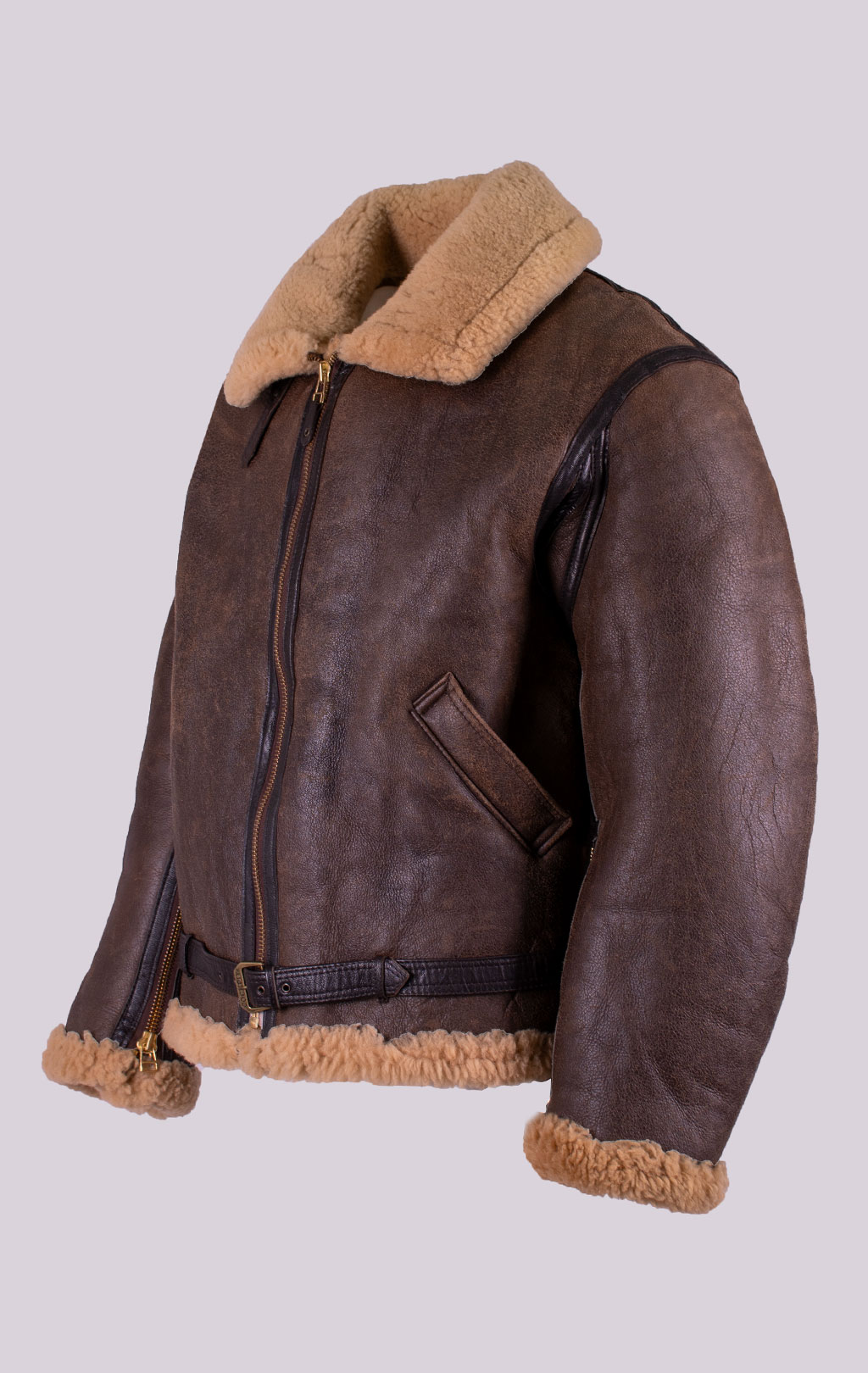 Куртка-пилот COCKPIT RAF овчина brown (Z2109) 
