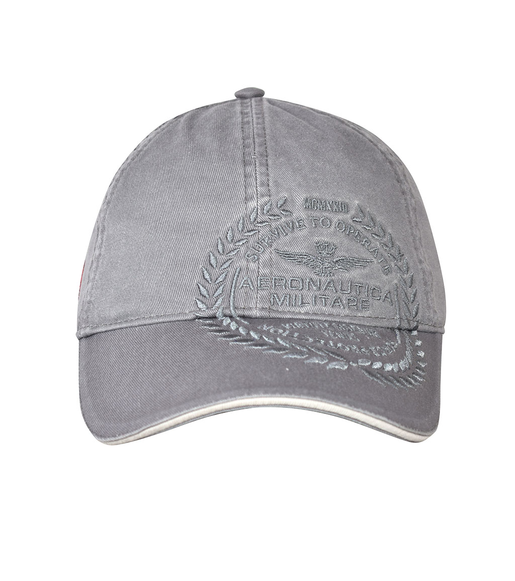 Бейсболка AERONAUTICA MILITARE SS 20/CN grigio topo (HA 1046)