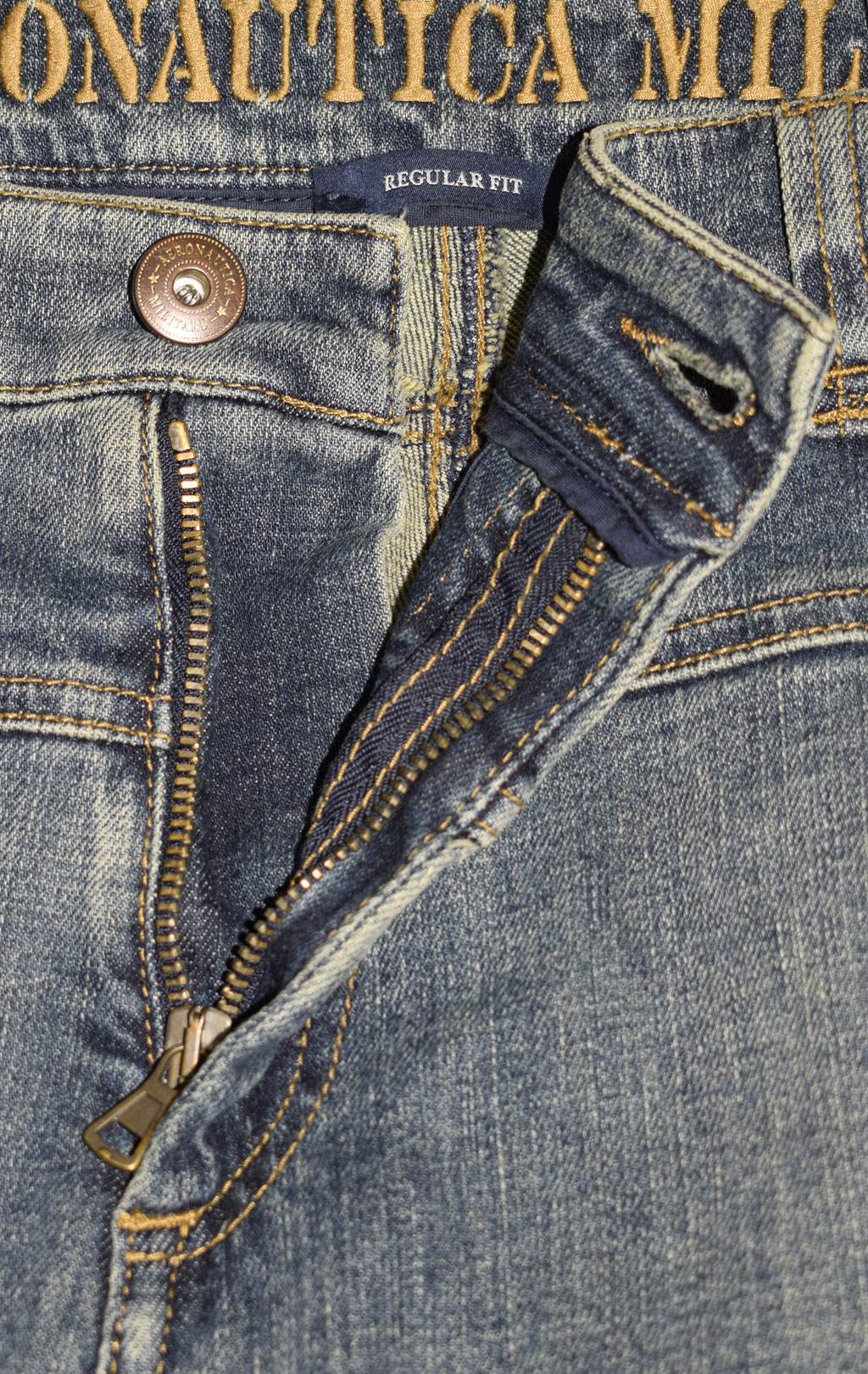 Джинсы-карго AERONAUTICA MILITARE ANTI-G плотные FW 23/24/AL denim wash (PA 939) 