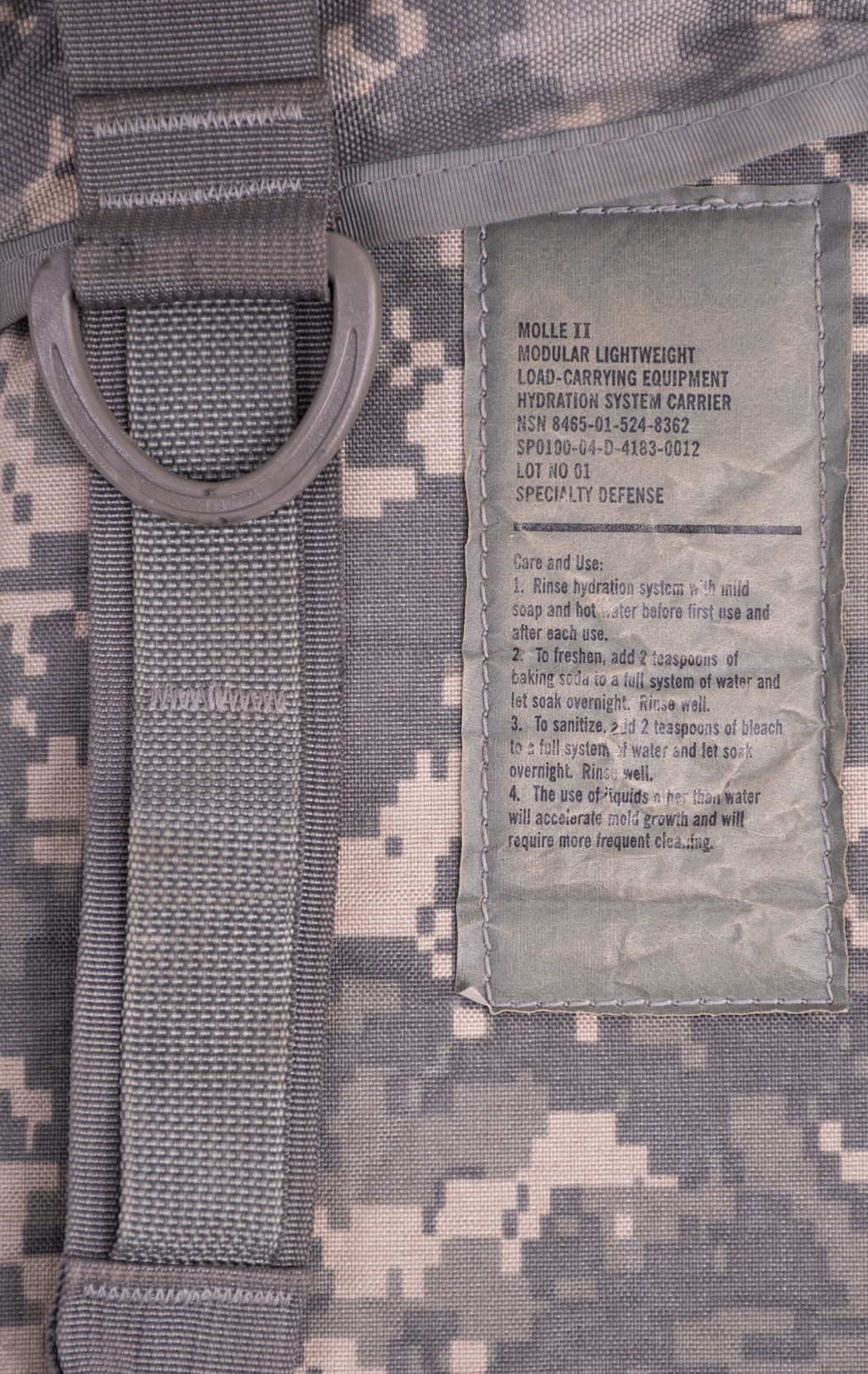 Питьевая система MOLLE, горловина снаружи, 3L acu б/у США/Китай