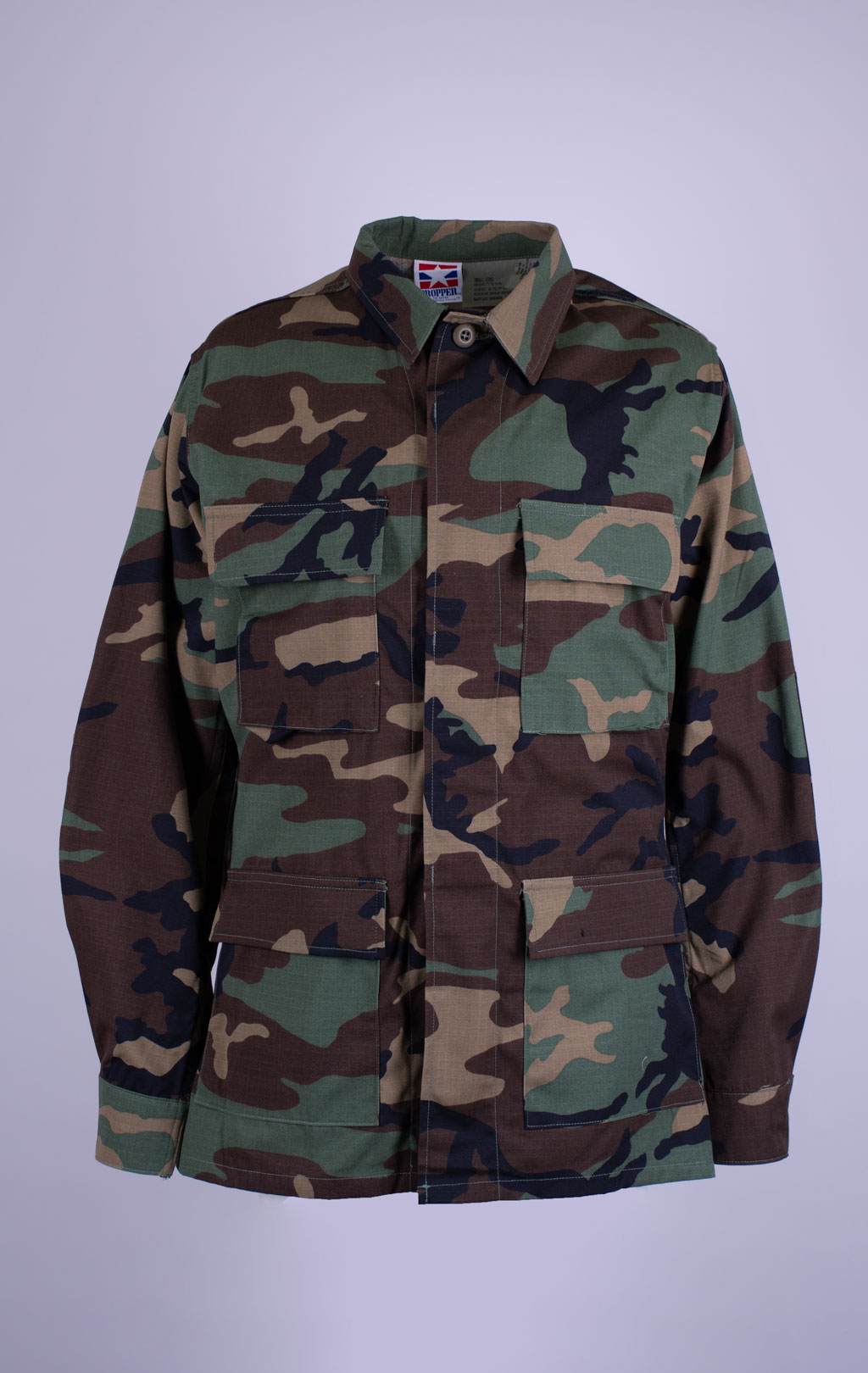 Китель полевой BDU хлопок/нейлон Rip-Stop camo woodland США