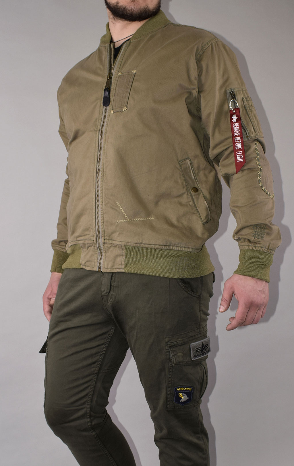 Ветровка-бомбер ALPHA INDUSTRIES GC VINTAGE TW MA-1 olive 