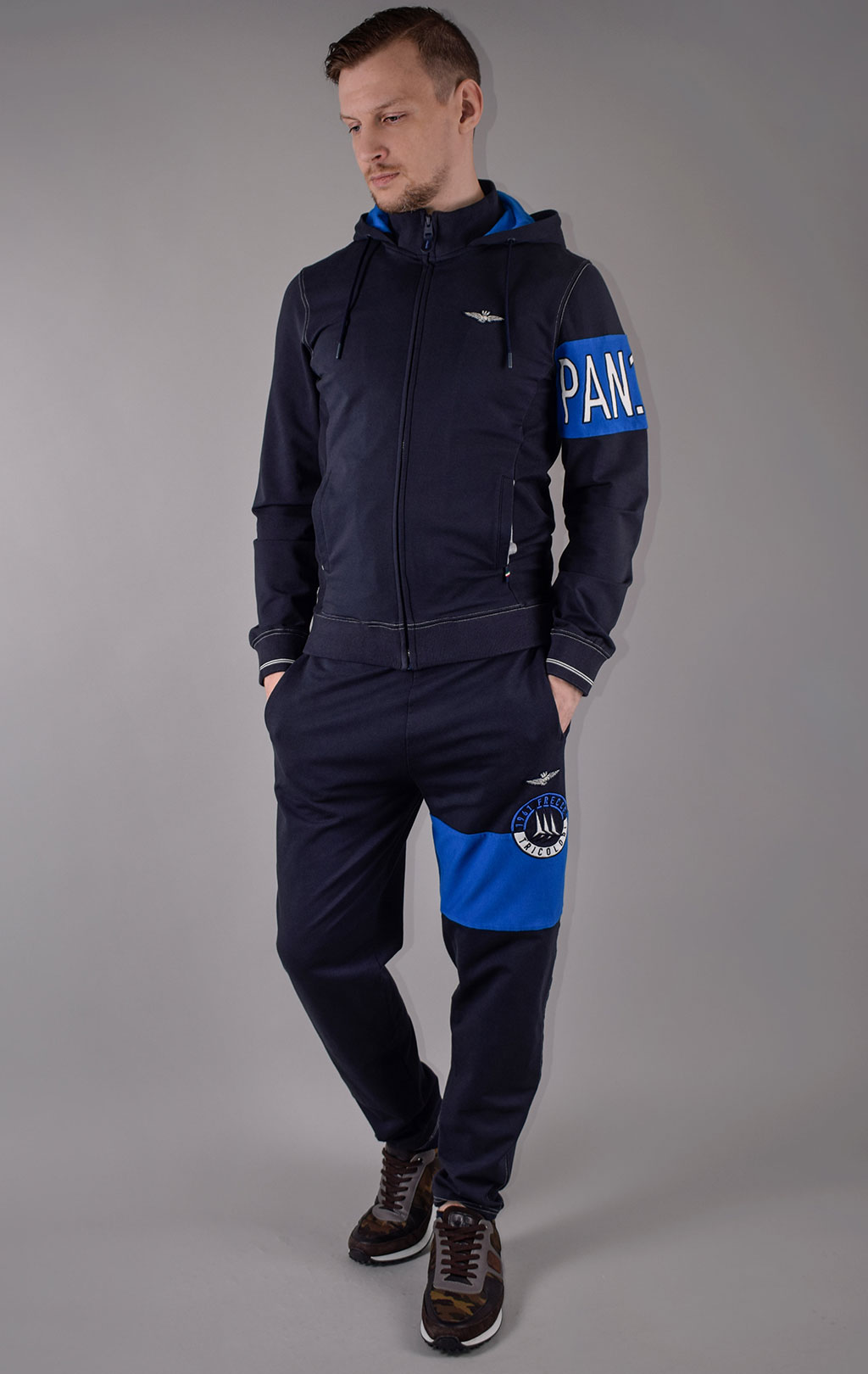 Брюки спортивные AERONAUTICA MILITARE SS 20/TR blue navy (PF 756) 