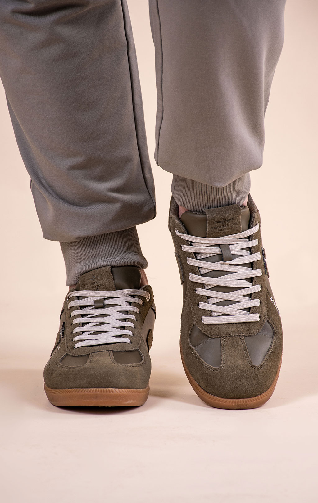 Кроссовки AERONAUTICA MILITARE (SC 0315) SS 26/CN verde militare 