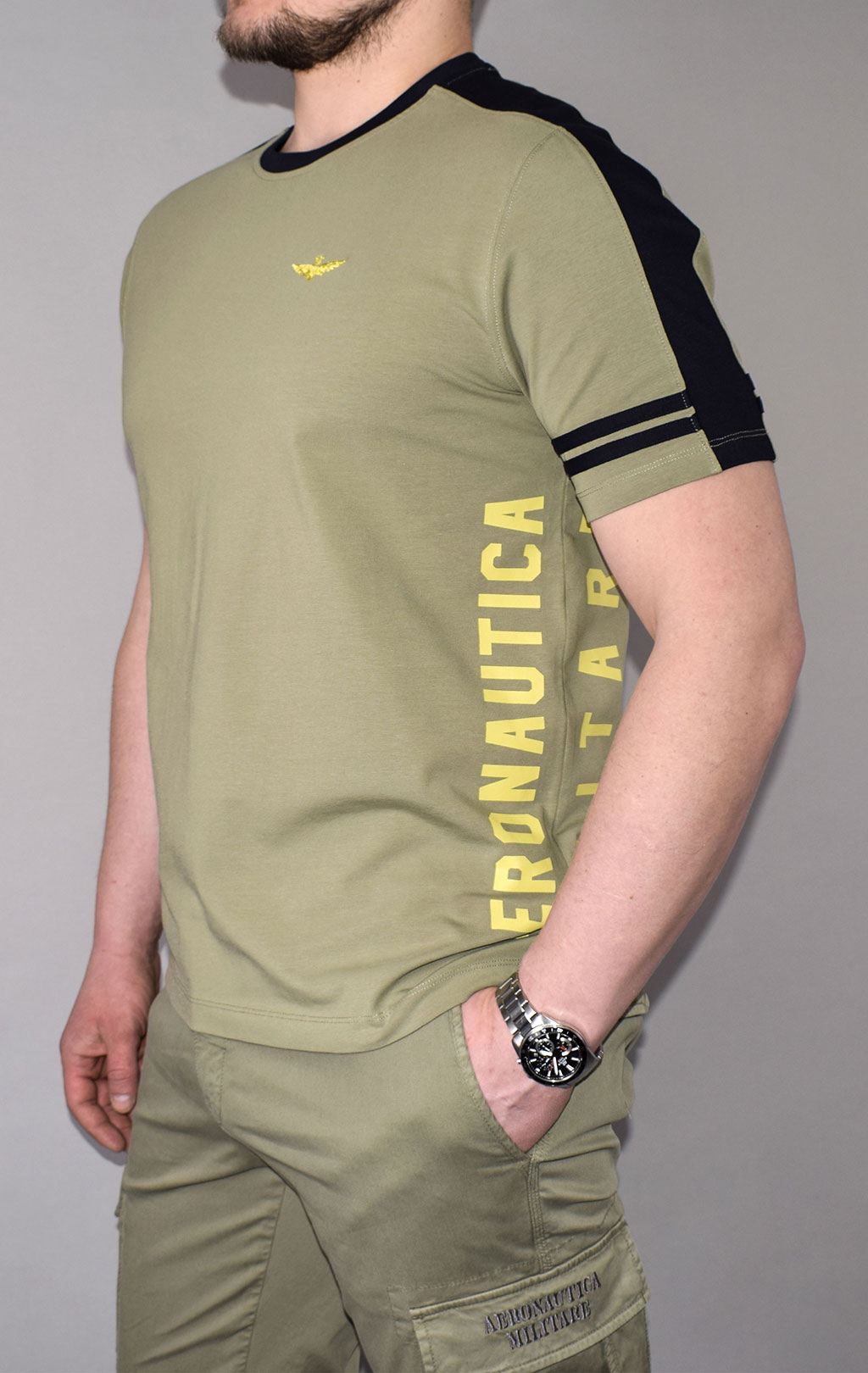 Футболка AERONAUTICA MILITARE SS 21/TR green (TS 1816) 