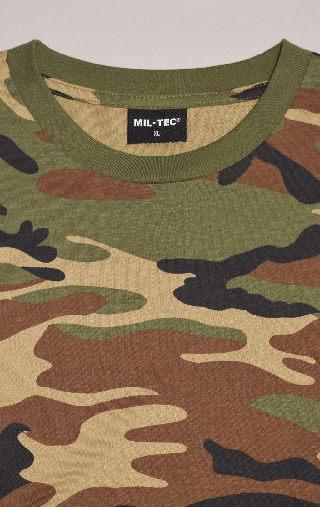 Футболка полевая Mil-Tec длинный рукав camo woodland 