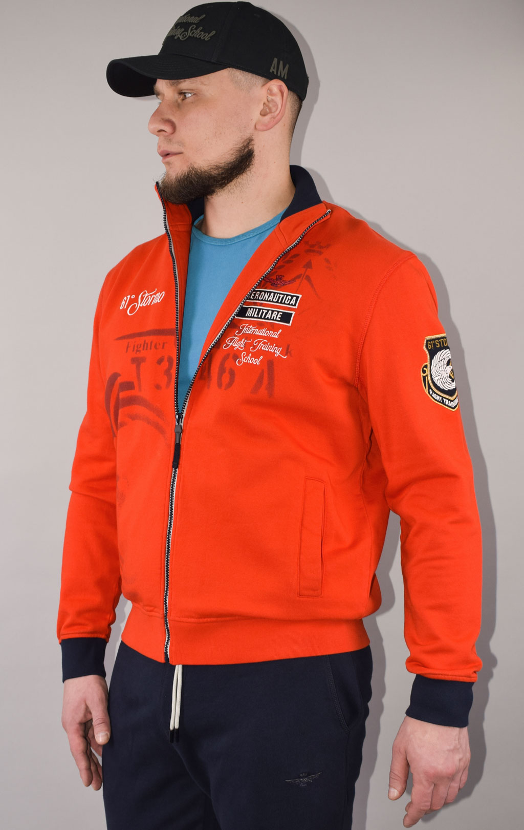 Олимпийка AERONAUTICA MILITARE SS 23/TR arancio (FE 1748) 