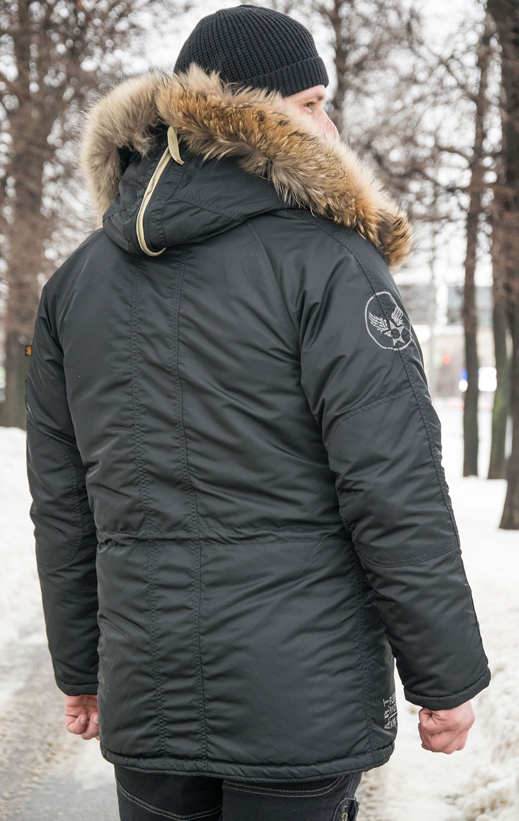 Аляска ALPHA INDUSTRIES ART VF N-3B натур. мех black 