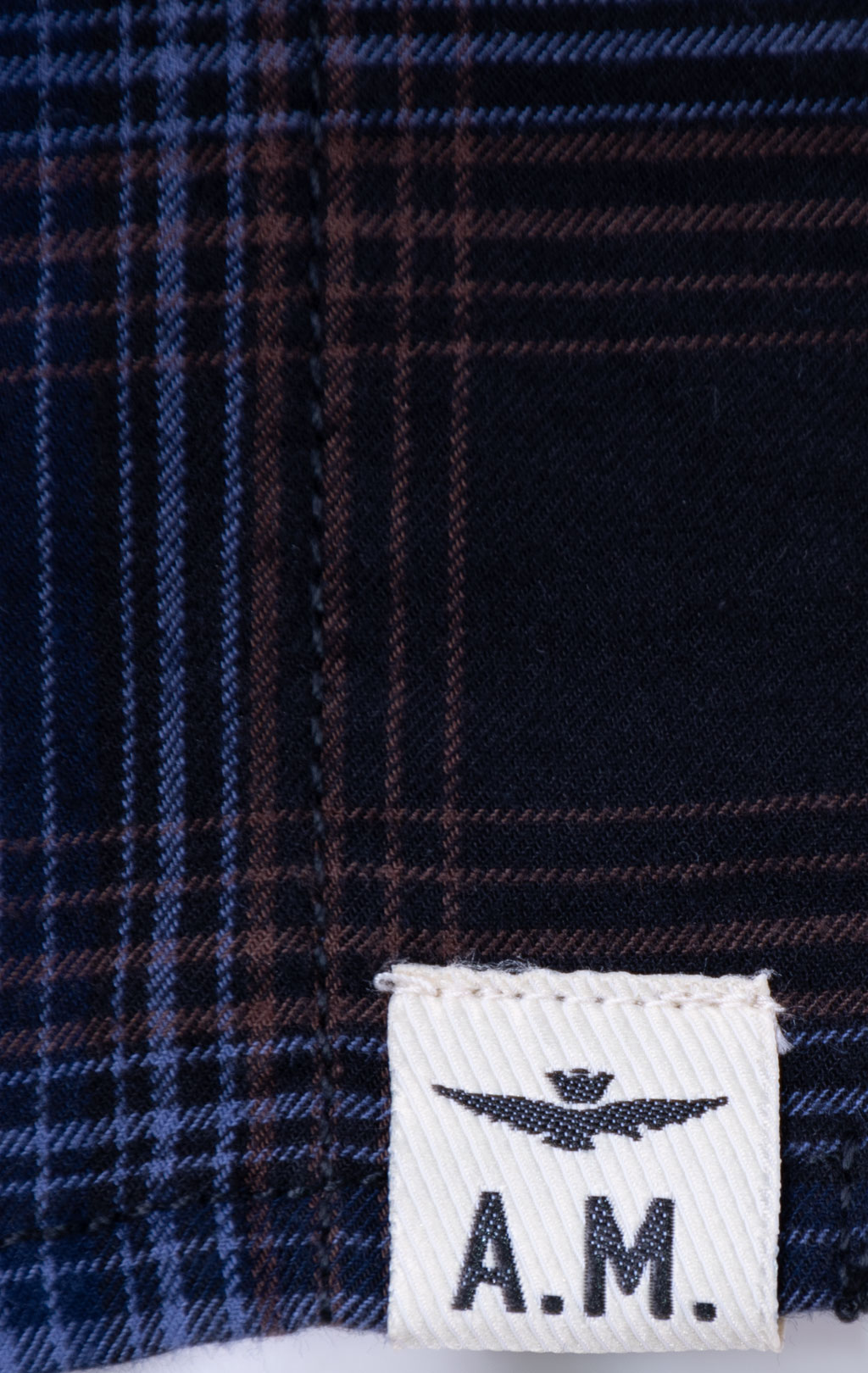 Рубашка AERONAUTICA MILITARE FW 26/27/IN blue optical checked (CA 1335) 