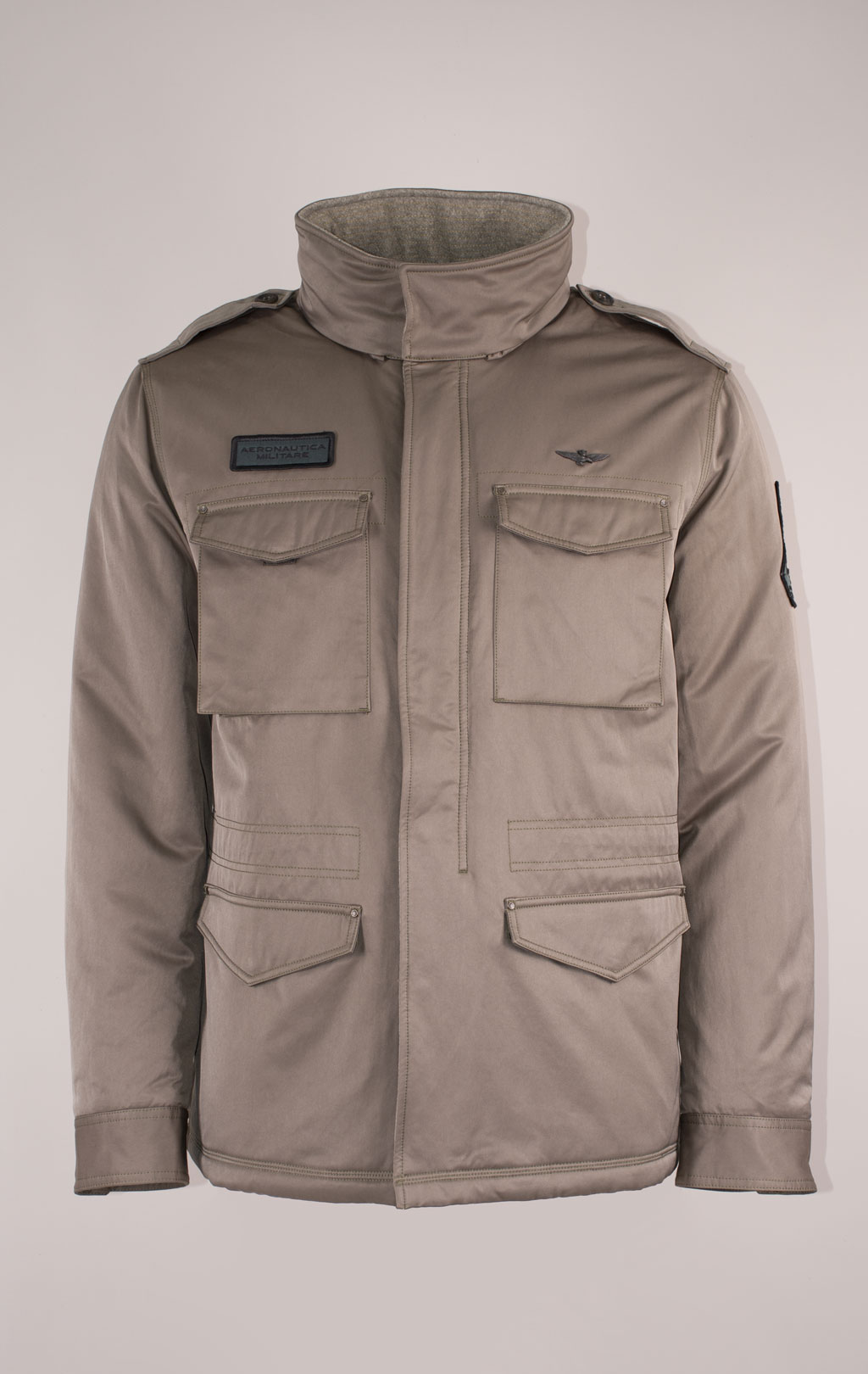Куртка AERONAUTICA MILITARE big size M-65 FW 24/25/CN light mud (AB 2189) 