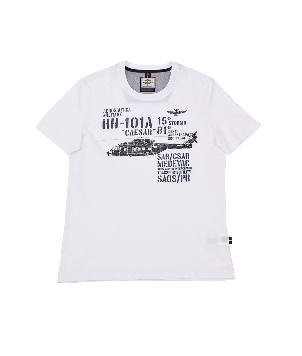 Футболка AERONAUTICA MILITARE SS 20/IN off white (TS 1707) 