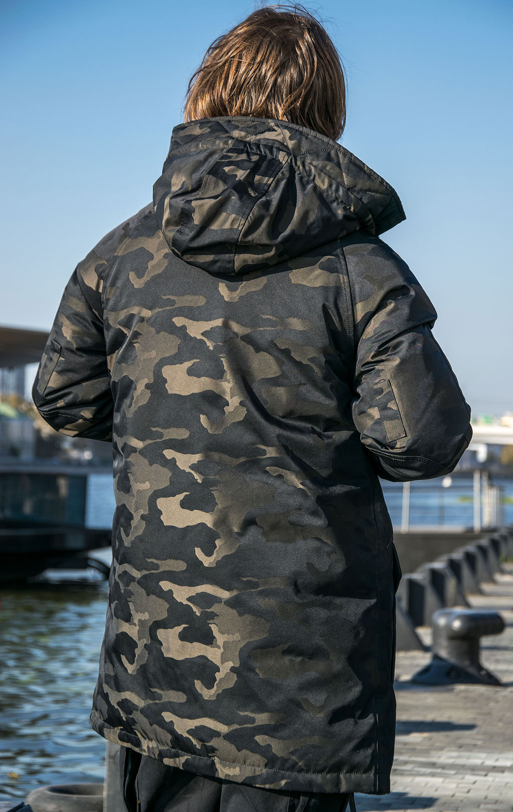 Аляска-пуховик ALPHA INDUSTRIES JACQUARD DOWN N-3B camo black 