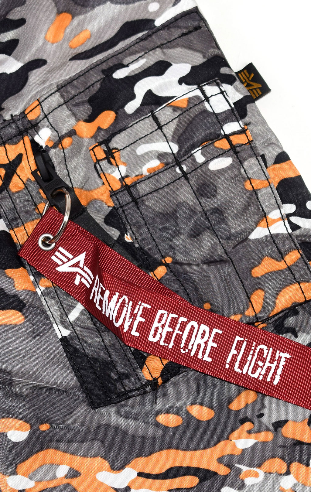 Бомбер ALPHA INDUSTRIES VF 59 MA-1 black orange camo 