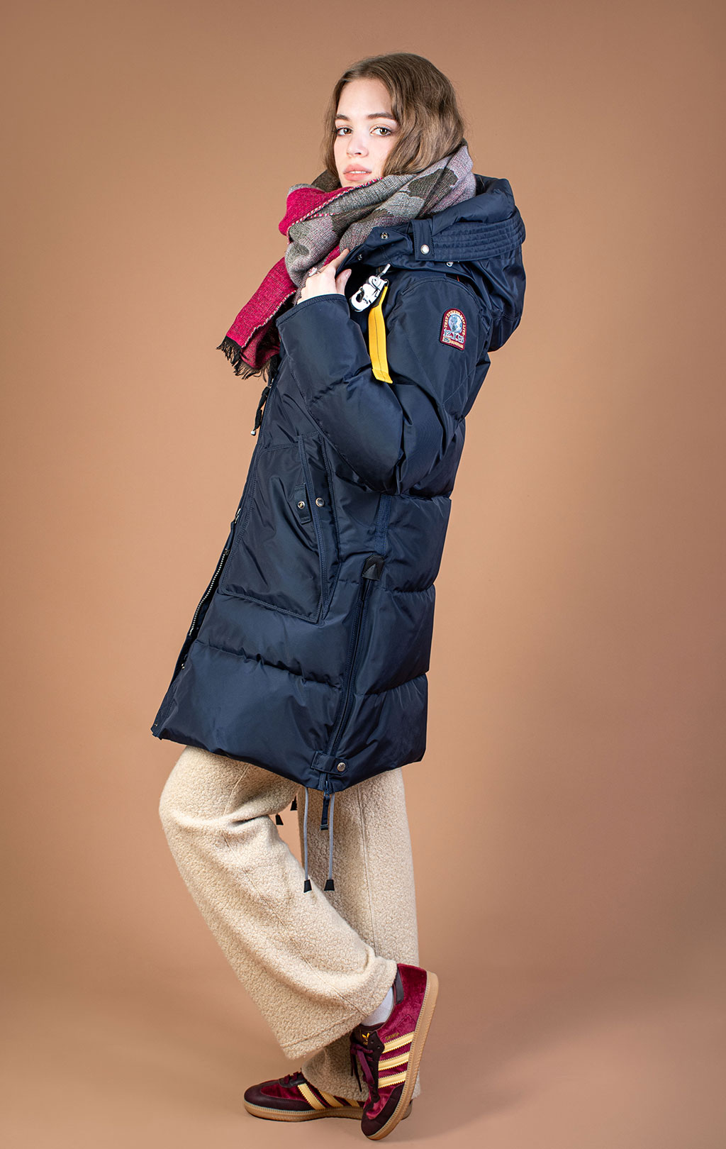 Женская куртка-пуховик PARAJUMPERS LONG BEAR FW 26/27 blue navy 