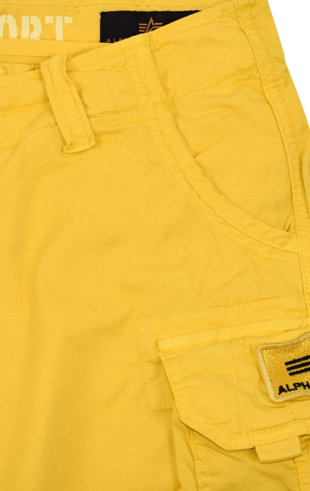 Шорты ALPHA INDUSTRIES CREW SHORT PATCH empire yellow 