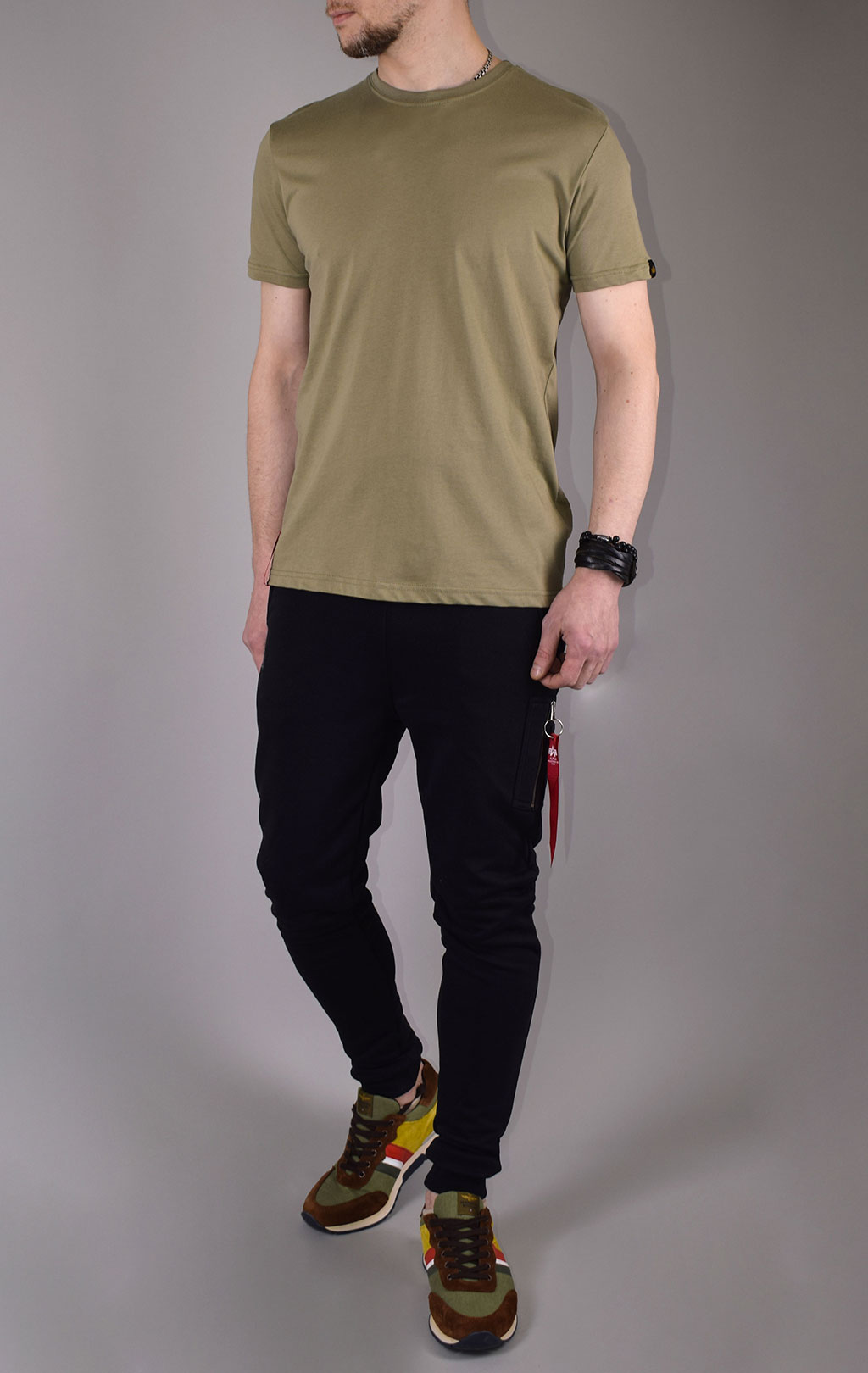 Футболка ALPHA INDUSTRIES BLOOD CHIT olive 