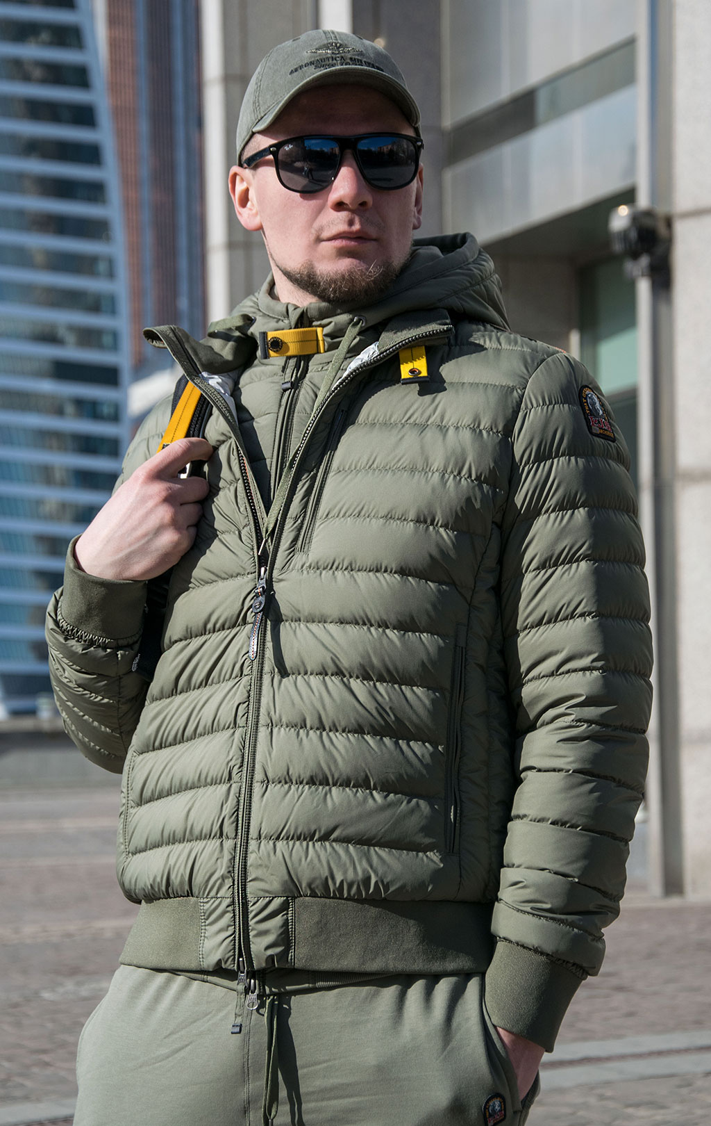 Куртка-пуховик лёгкая PARAJUMPERS ROLLAND SS 23 cactus 