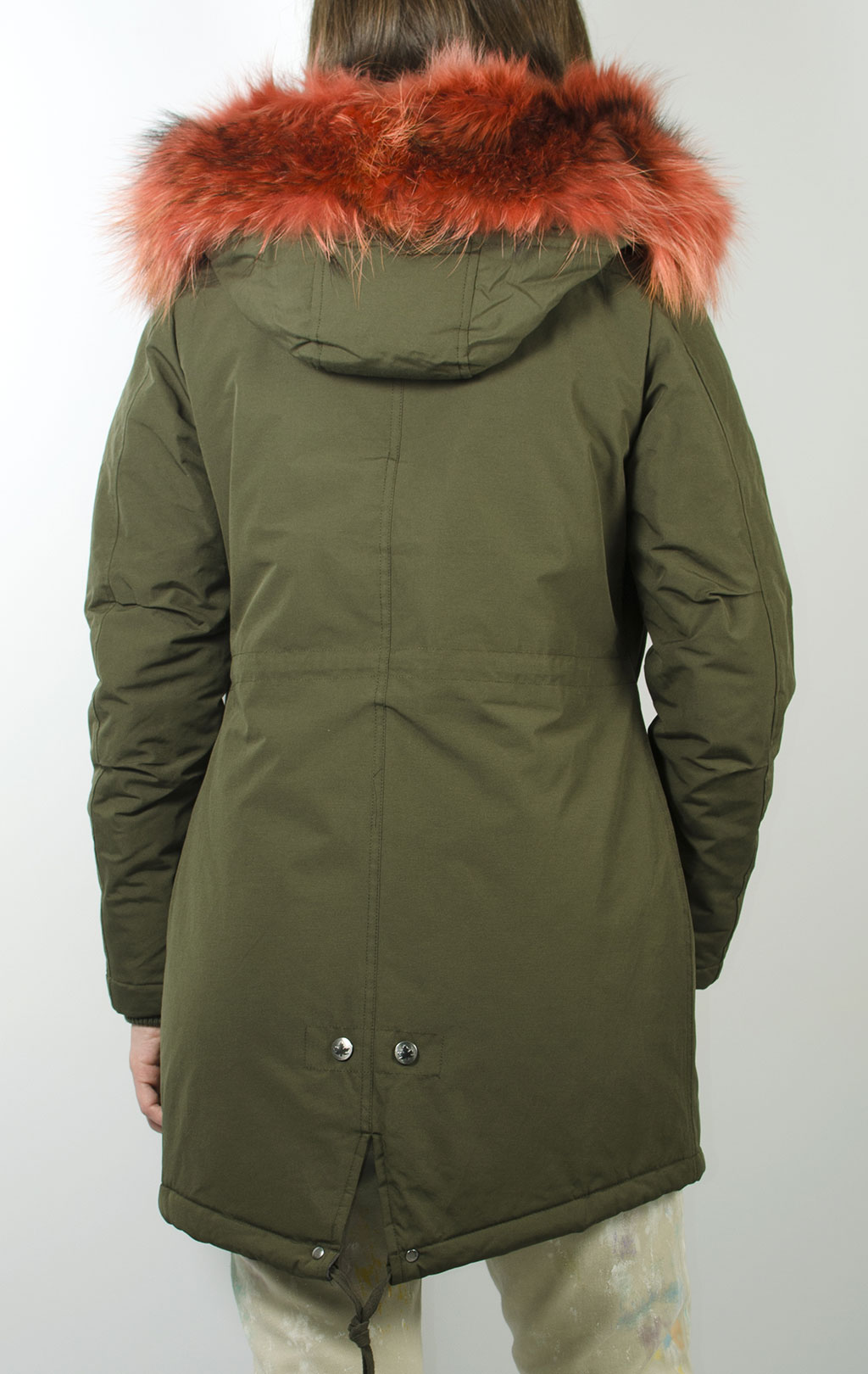 Женская куртка-парка CANADIAN NEW (real fur) ESKIMO army (WRF) 