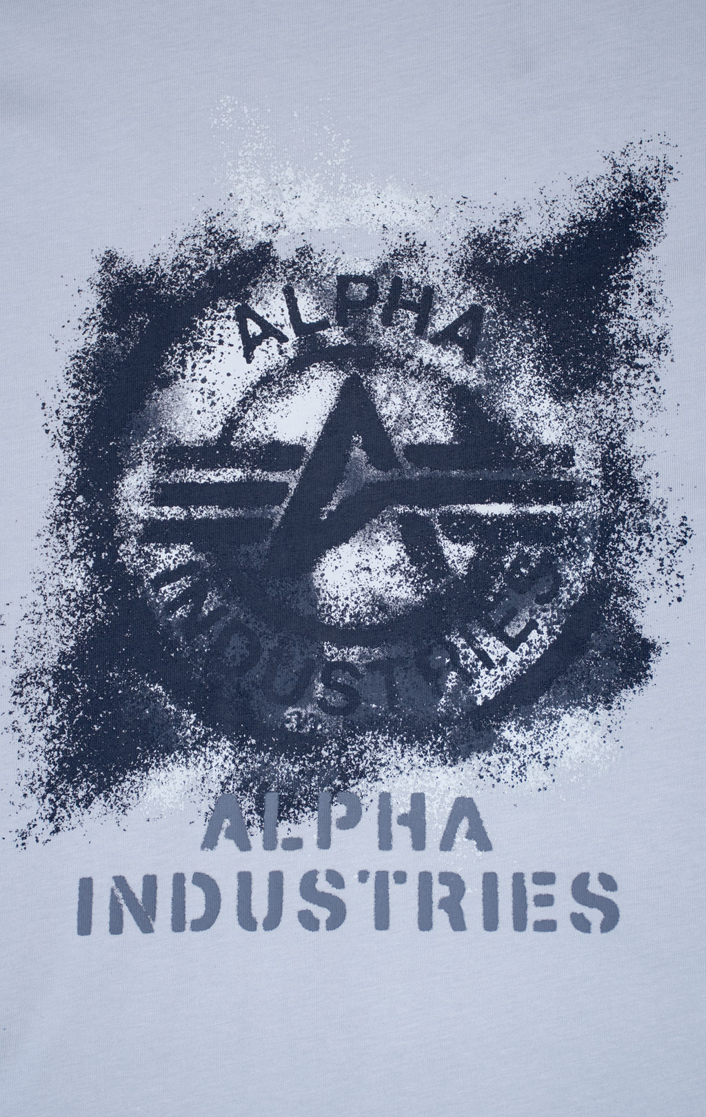 Футболка ALPHA INDUSTRIES RELAXED FADED PRINT TEE SS 26 mist 