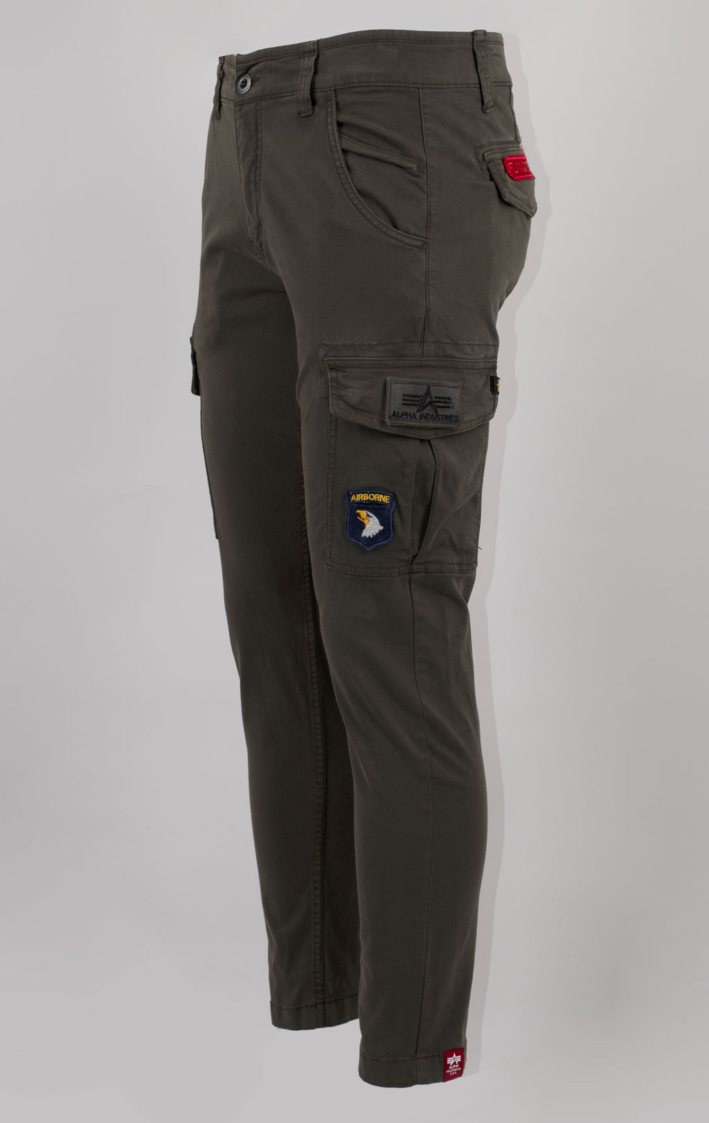 Брюки-карго ALPHA INDUSTRIES PETROL PATCH greyblack 