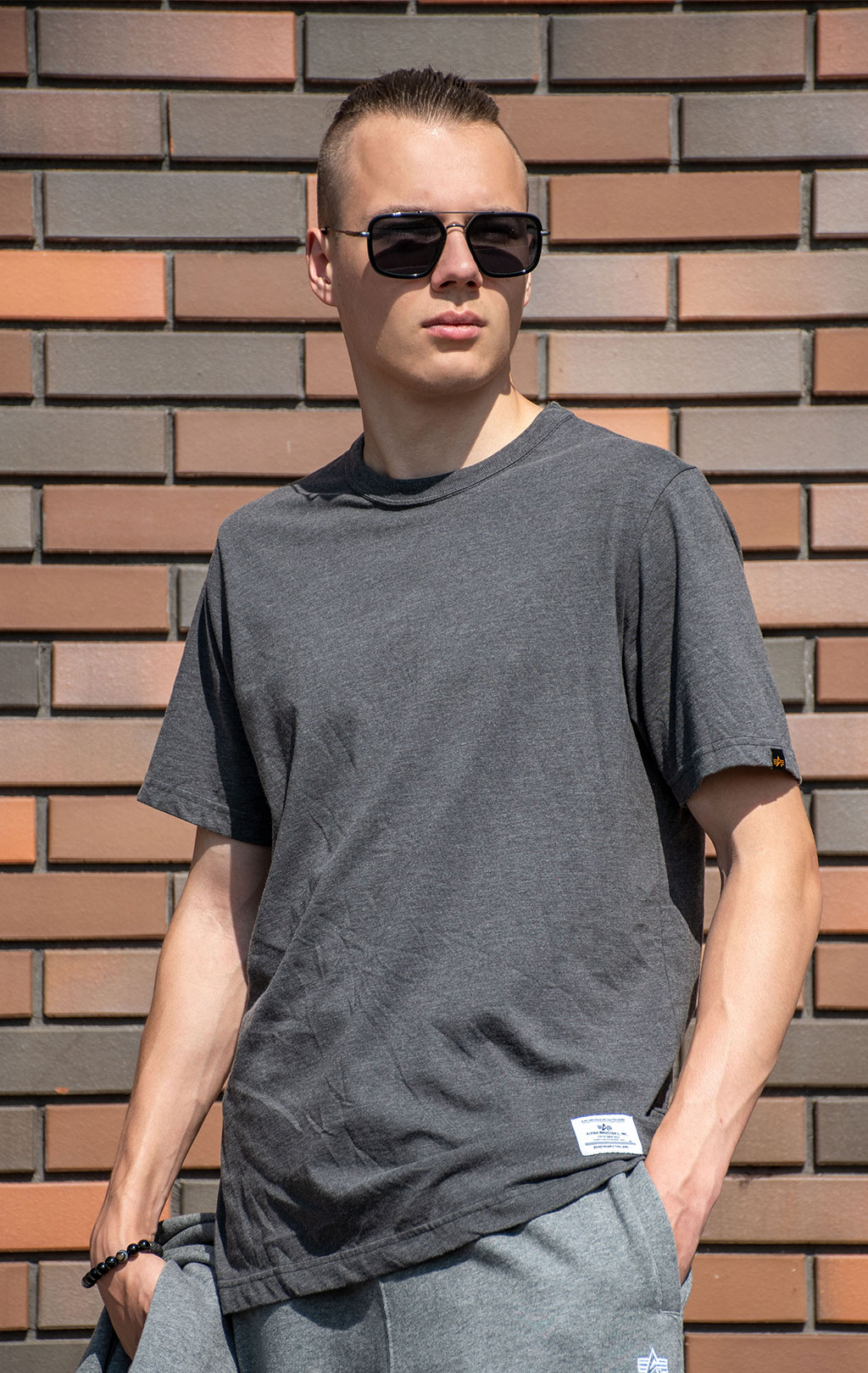 Футболка ALPHA INDUSTRIES ESSENTIAL GEN II TEE FW 24/25 dark charcoal heather 