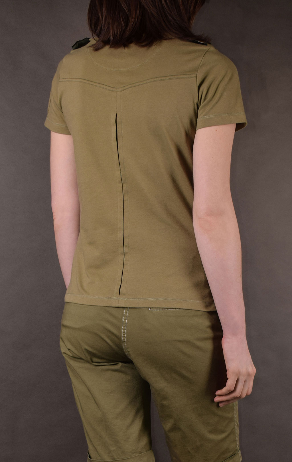 Женская футболка-поло AERONAUTICA MILITARE SS19 verde chiaro (PO 1319) 