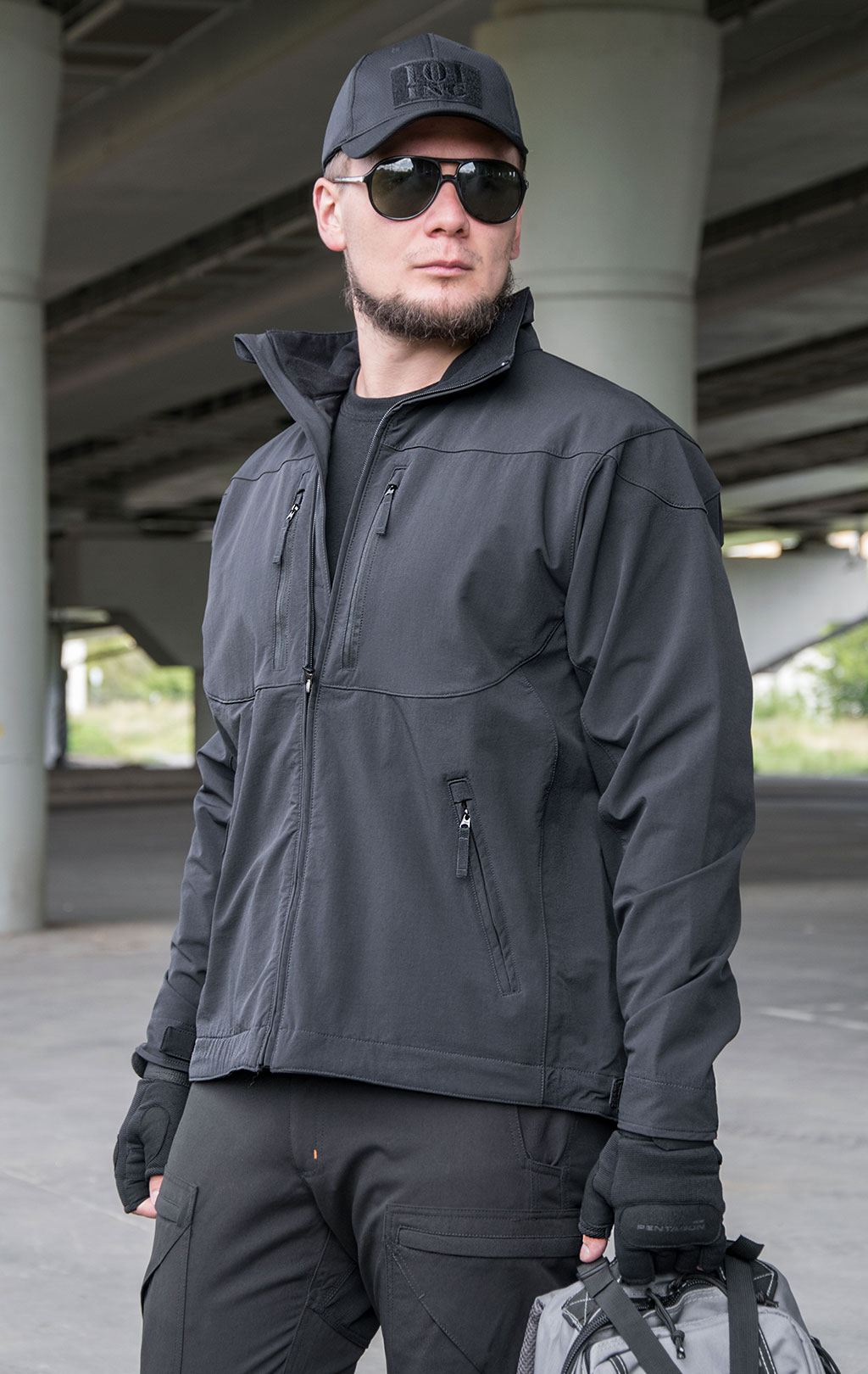 Ветровка тактическая Tru-Spec Soft Shell black 