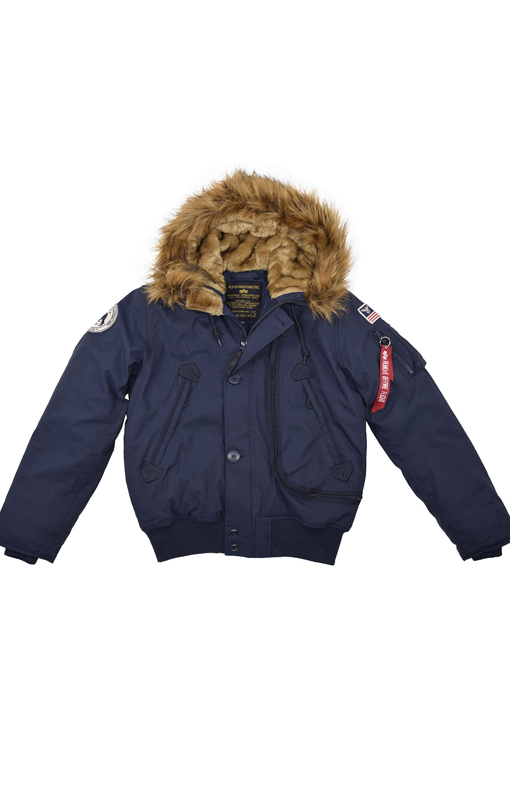 Аляска короткая ALPHA INDUSTRIES POLAR SV rep. blue 