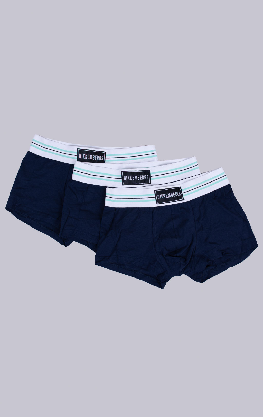 Трусы боксеры BIKKEMBERGS TRUNK TRIPACK (упаковка 3 шт.) navy BKK61UTR01TR 