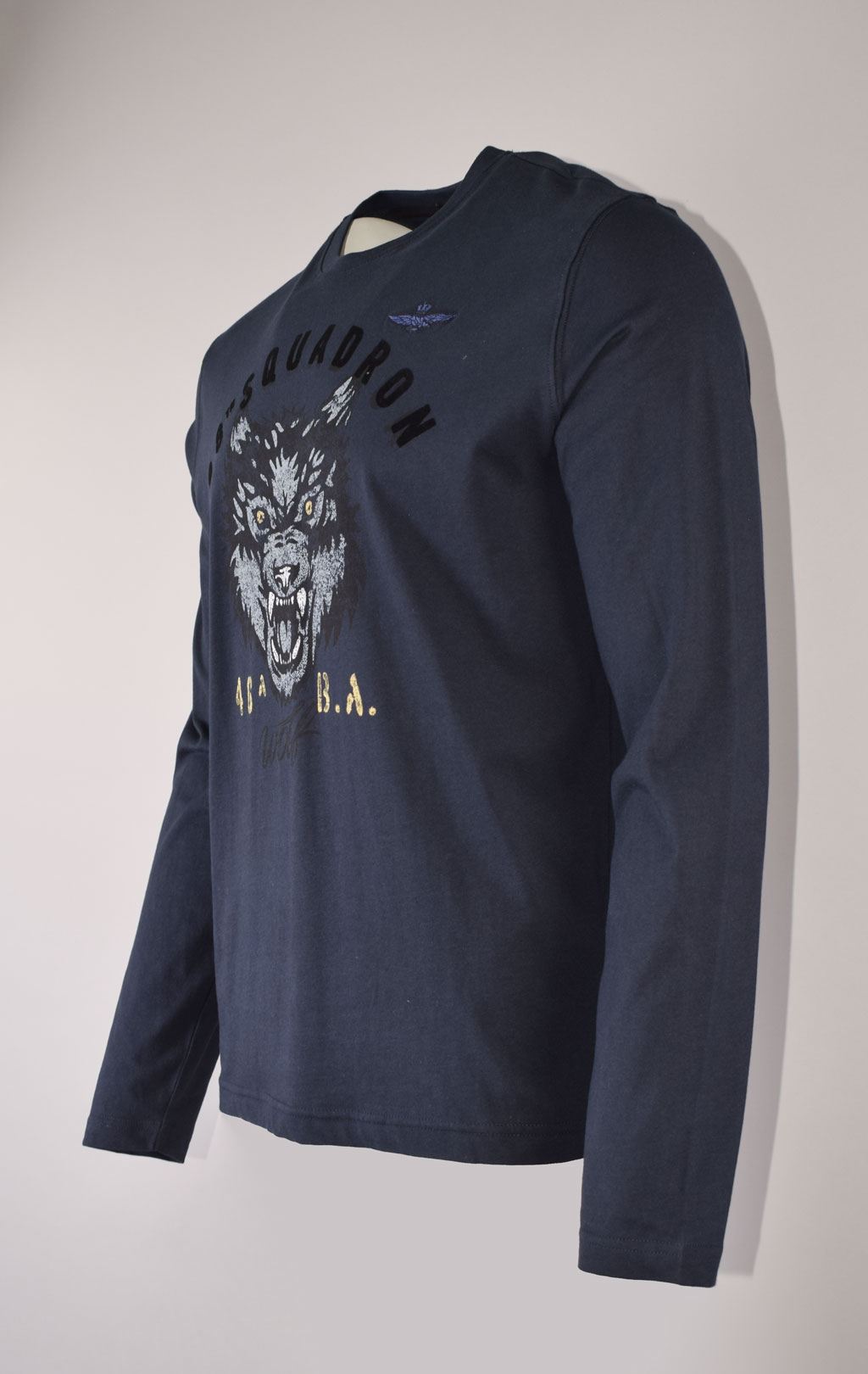 Лонгслив AERONAUTICA MILITARE FW 23/24/BD dark blue (TS 2139) 