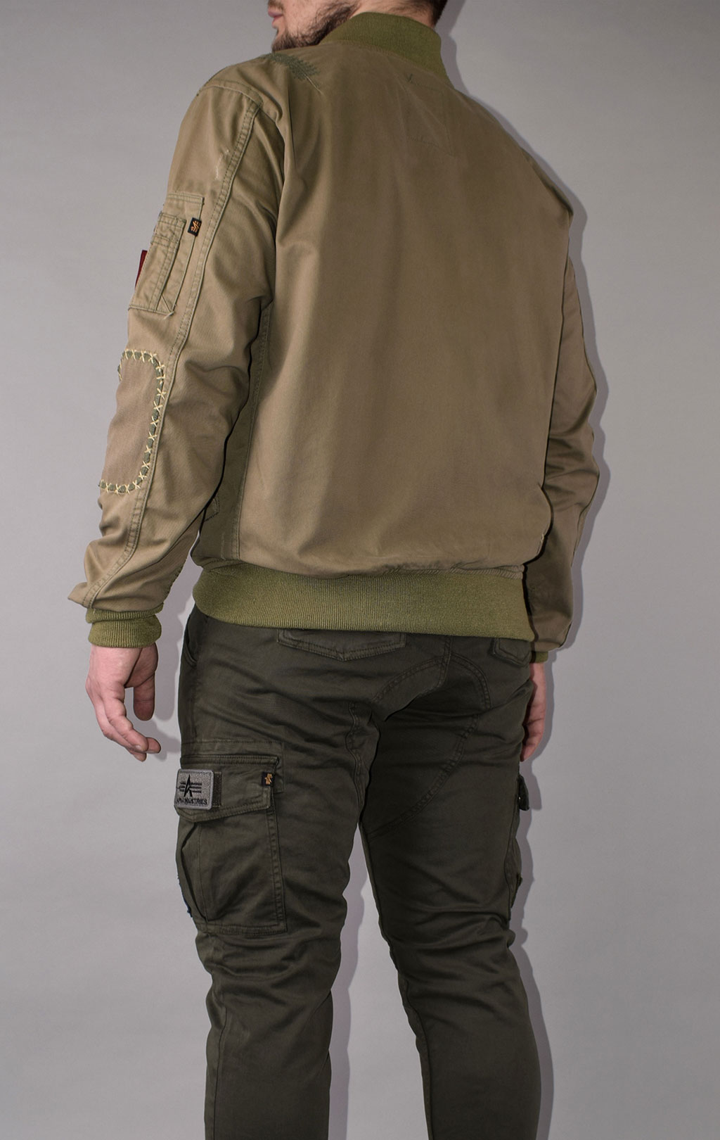 Ветровка-бомбер ALPHA INDUSTRIES GC VINTAGE TW MA-1 olive 