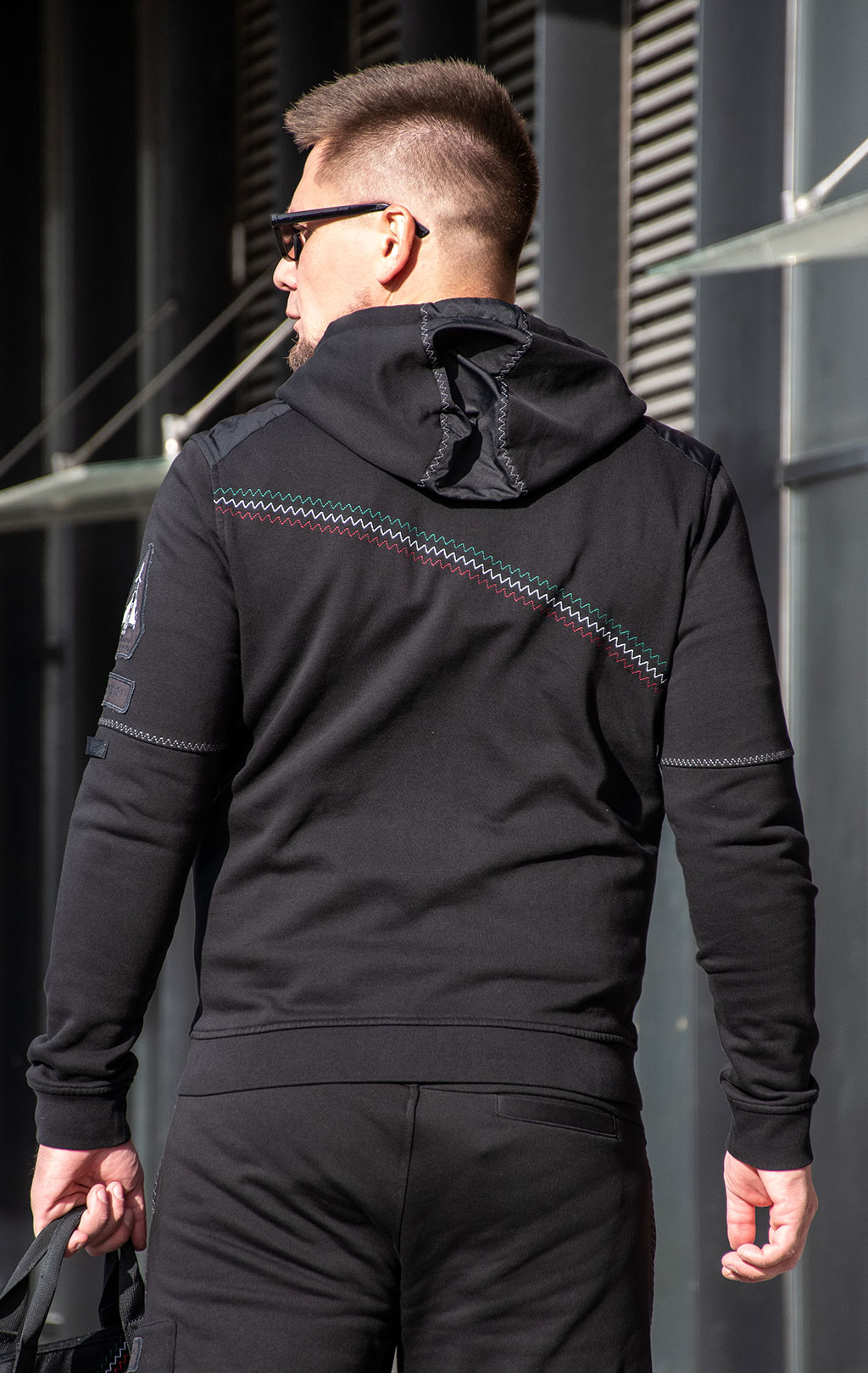 Толстовка AERONAUTICA MILITARE FW 24/25/TR jet black (FE 1940) 