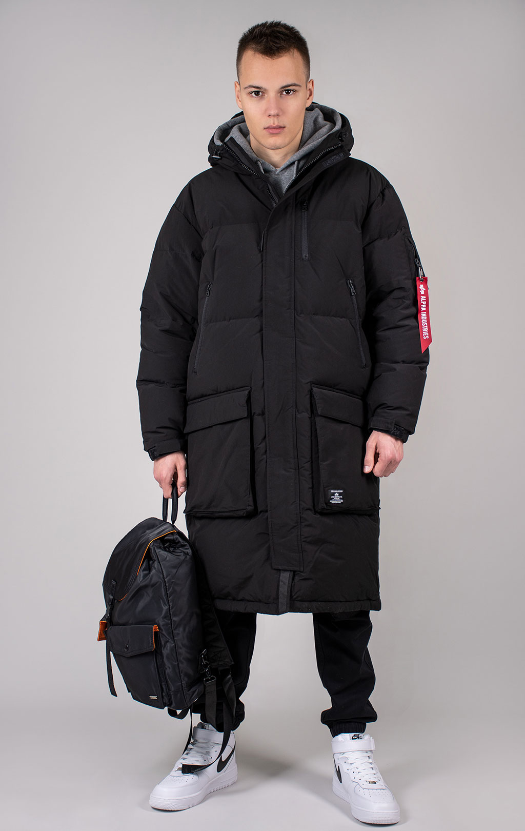 Парка ALPHA INDUSTRIES LONG PUFFER PARKA FW 24/25 black 