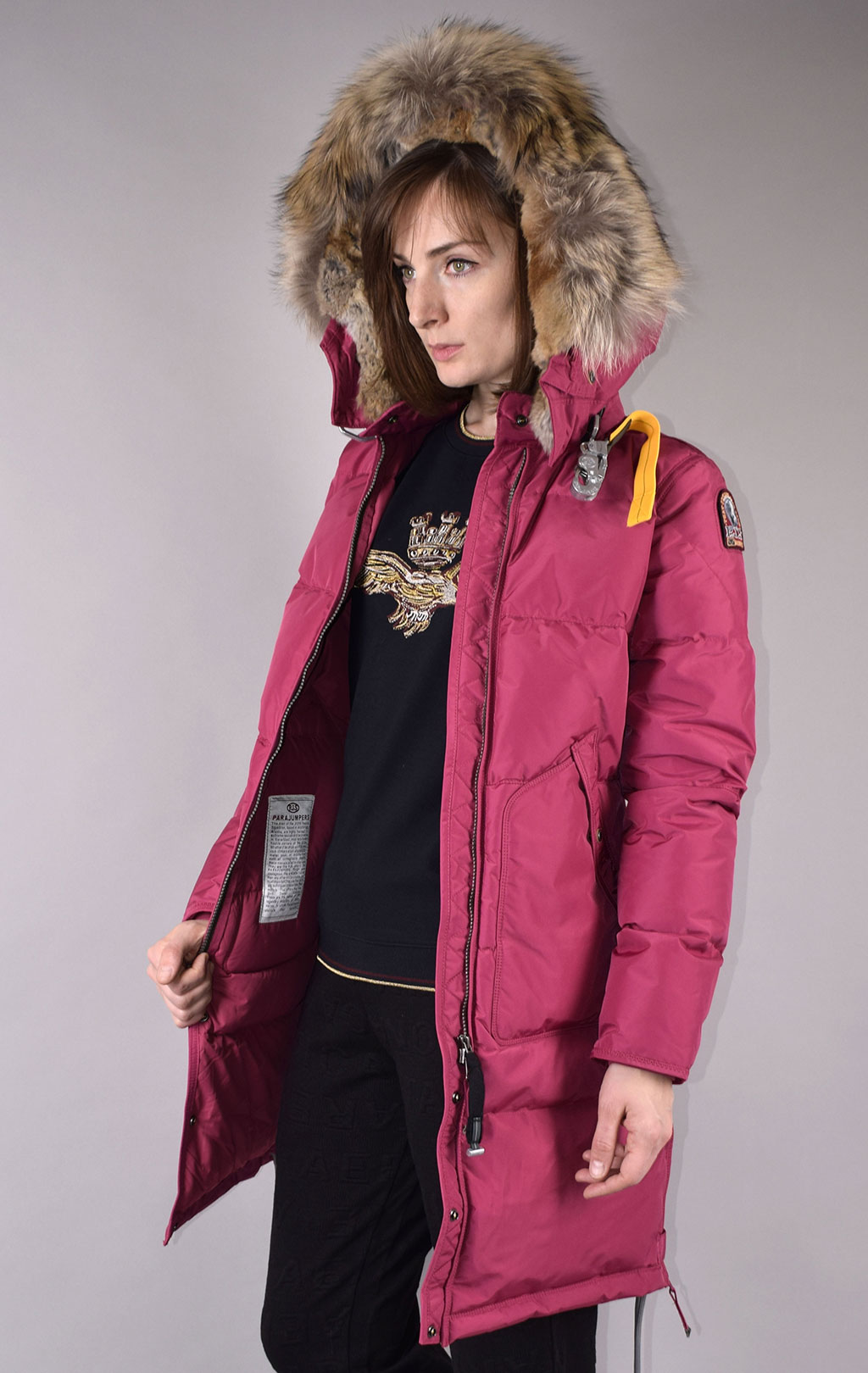 Женская куртка-пуховик PARAJUMPERS LONG BEAR FW 19/20 maroon 