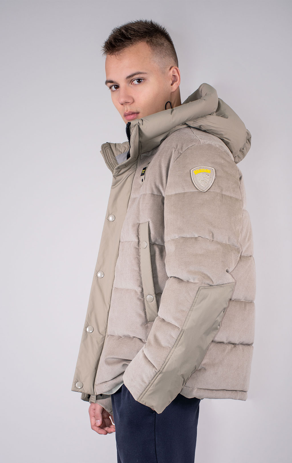 Куртка-пуховик BLAUER FARGO вельвет FW 24/25 beige 301 (CO2115) 