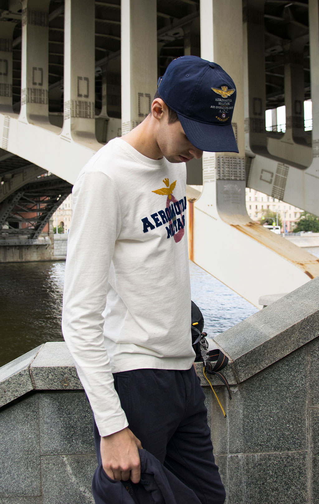 Лонгслив AERONAUTICA MILITARE FW 19/20 naturale (TS 1640)