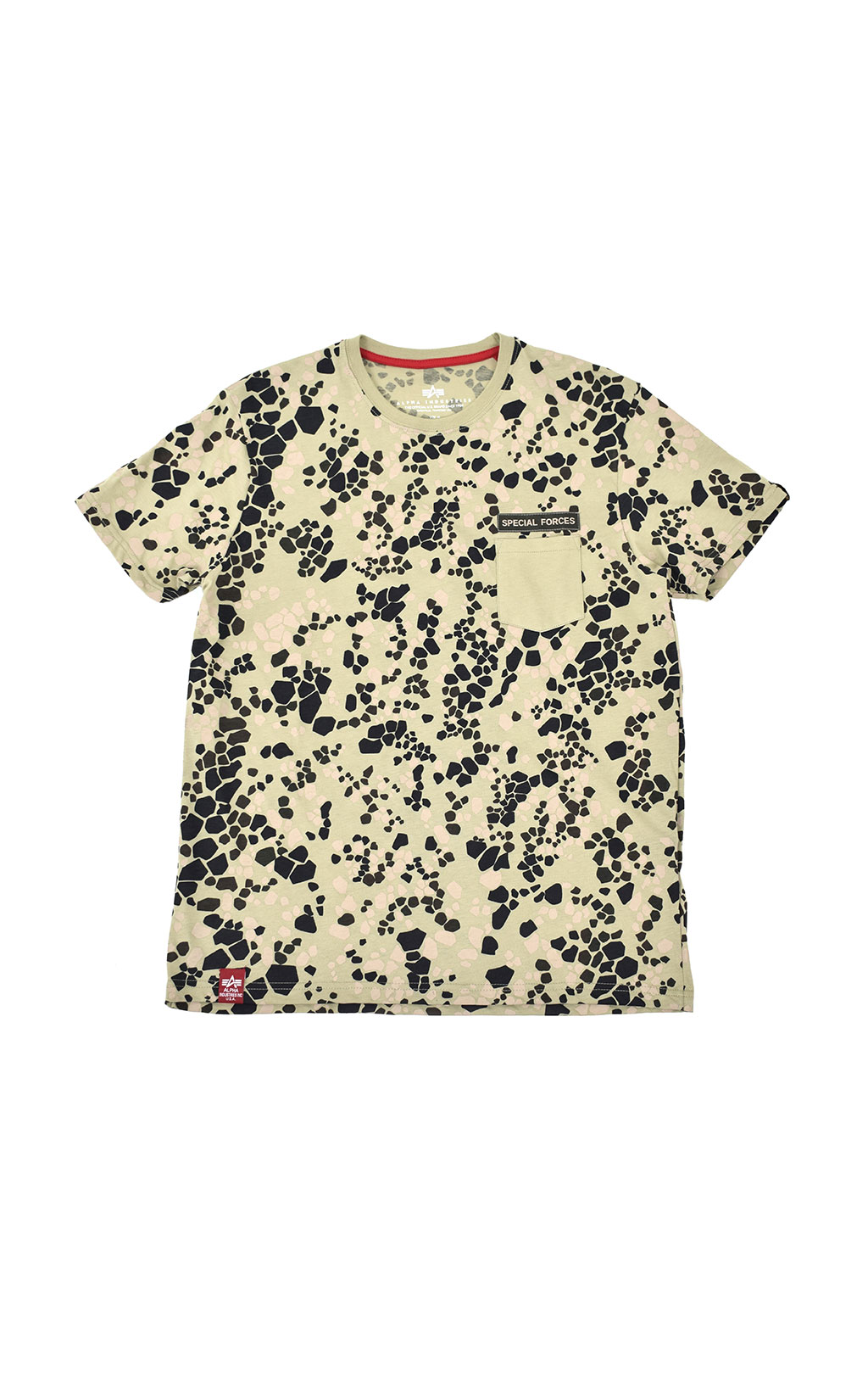 Футболка ALPHA INDUSTRIES SPECIAL FORCES T green/stone 