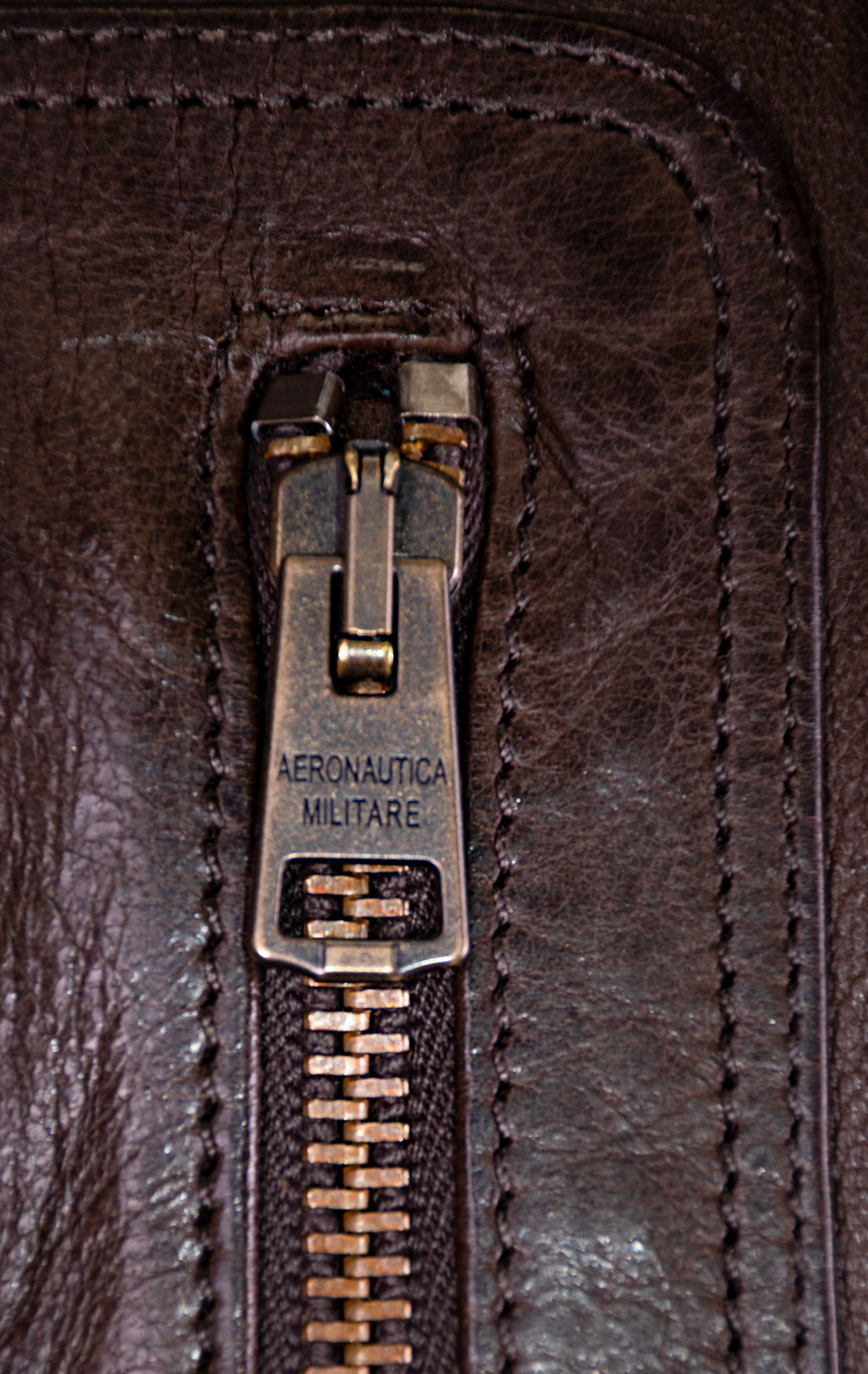 Куртка-пилот AERONAUTICA MILITARE big size кожа SS 26/IT marrone (PN 5058) 