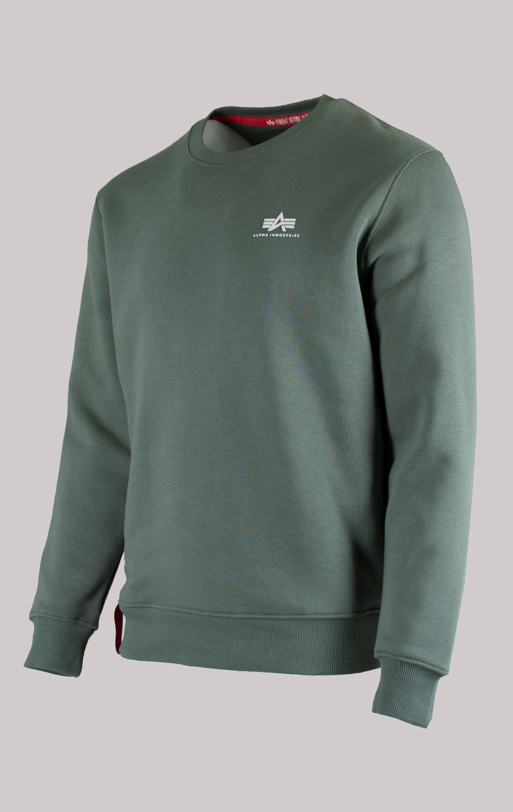 Свитшот ALPHA INDUSTRIES BASIC SWEATER SMALL LOGO vintage green 