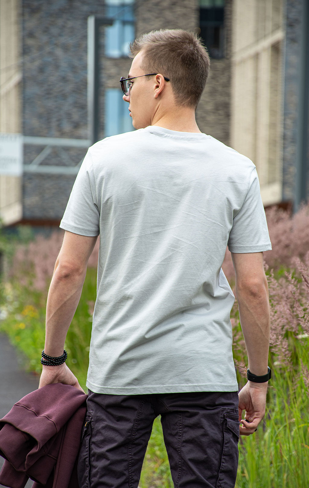 Футболка ALPHA INDUSTRIES ALPHA LABEL T pastel grey 